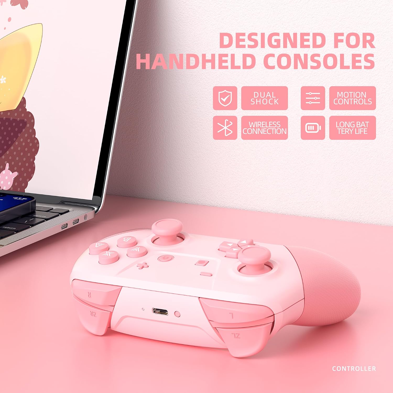 CONTROL INALÁMBRICO SWITCH PRO YKASEK CON ESTUCHE Y FUNCIONES AVANZADAS - 4
