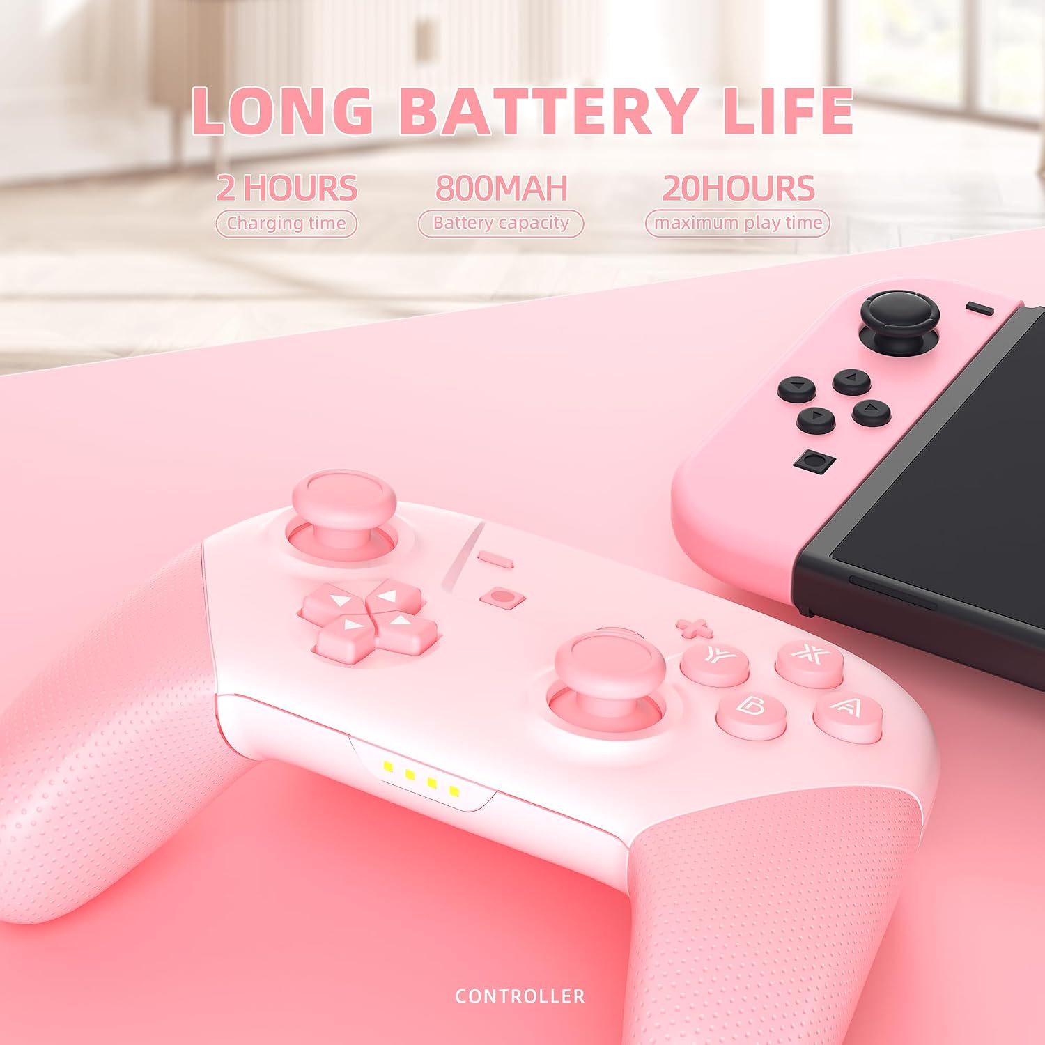 CONTROL INALÁMBRICO SWITCH PRO YKASEK CON ESTUCHE Y FUNCIONES AVANZADAS - 5
