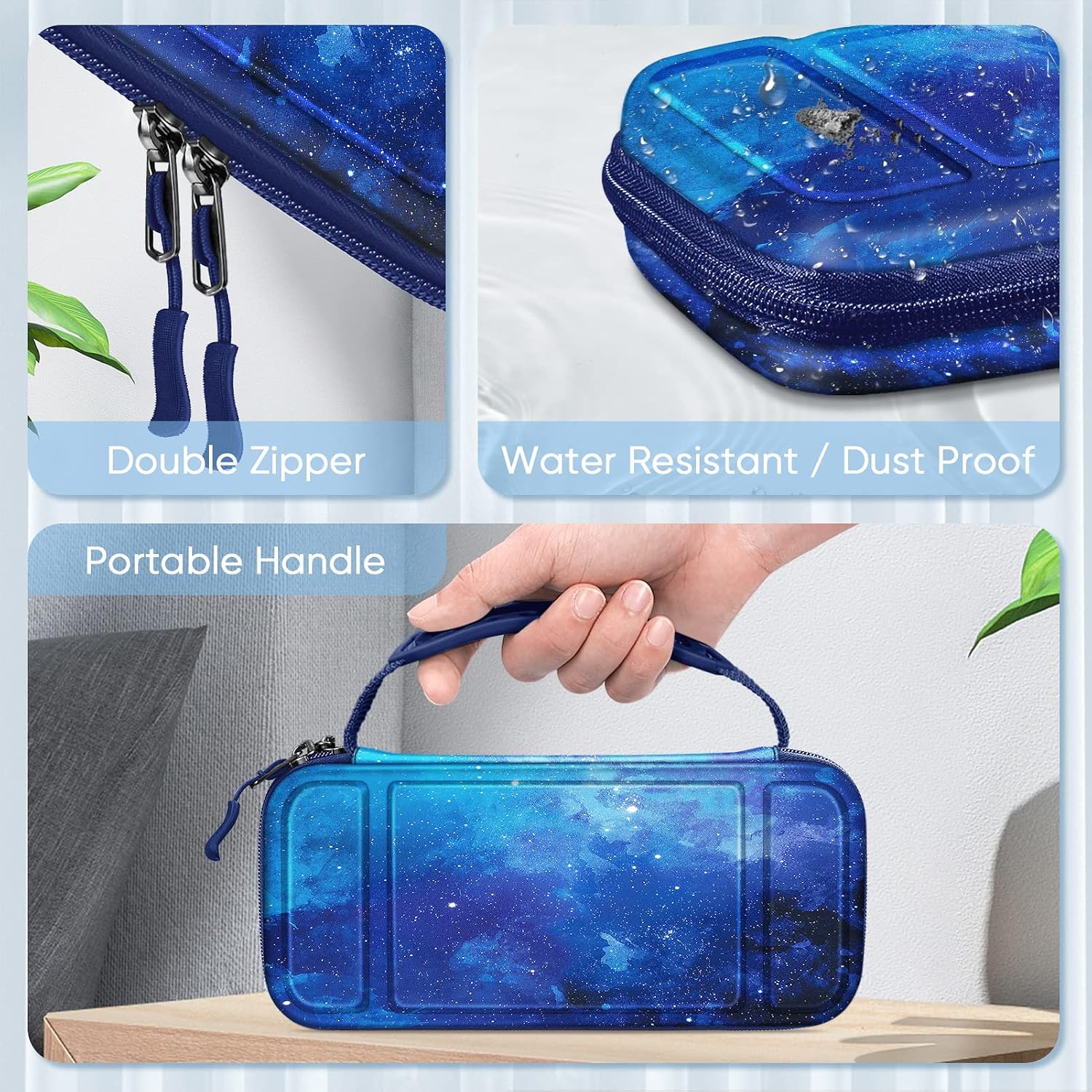 ESTUCHE PROTECTOR FINTIE PARA NINTENDO SWITCH LITE 2019 COLOR CIELO ESTRELLADO - 4