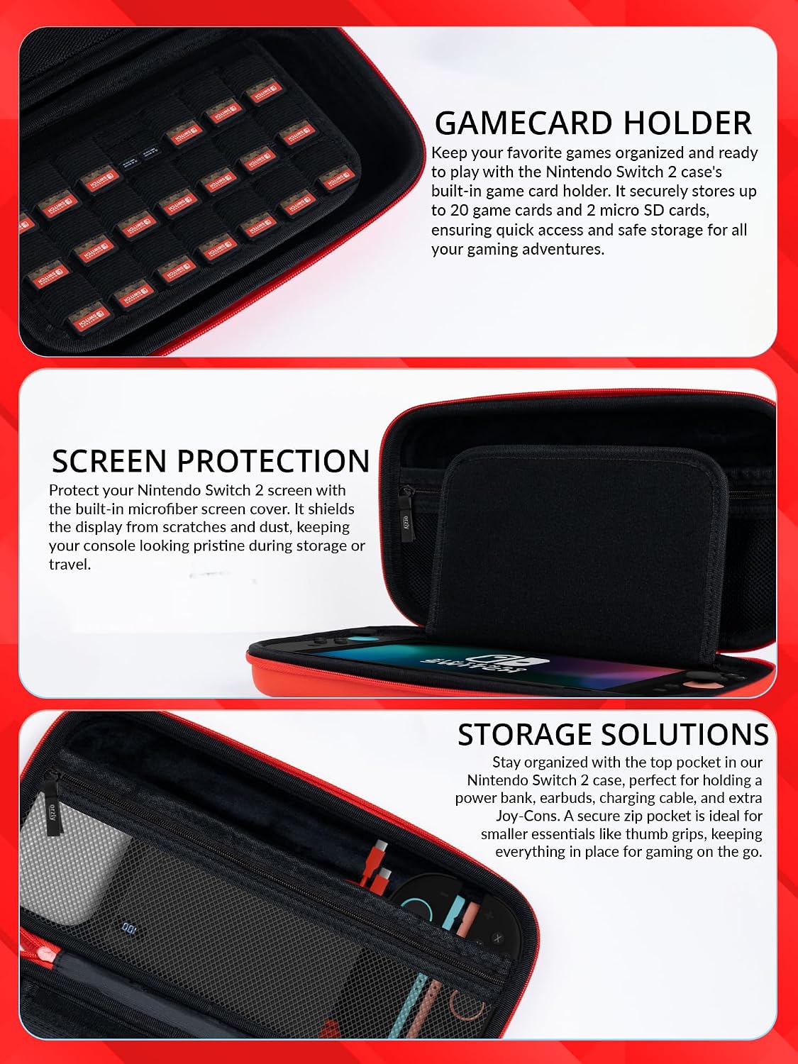 FUNDA ORZLY PARA NINTENDO SWITCH 2 7.9 PULGADAS - 5