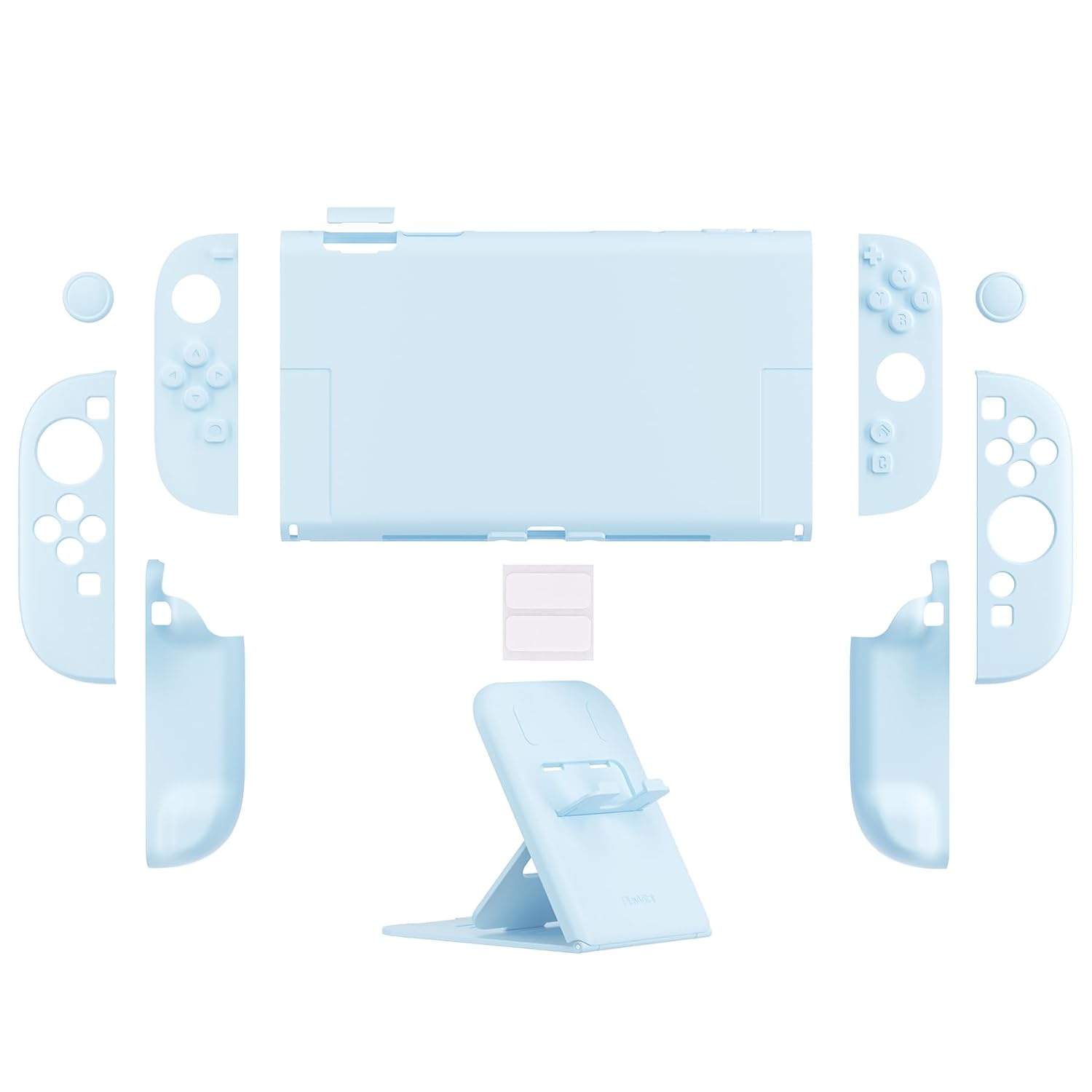FUNDA RÍGIDA PLAYVITAL PARA NINTENDO SWITCH 2 CON SOPORTE EXTRA Y TAPAS PARA JOYSTICK COLOR AZUL CIELO - 2