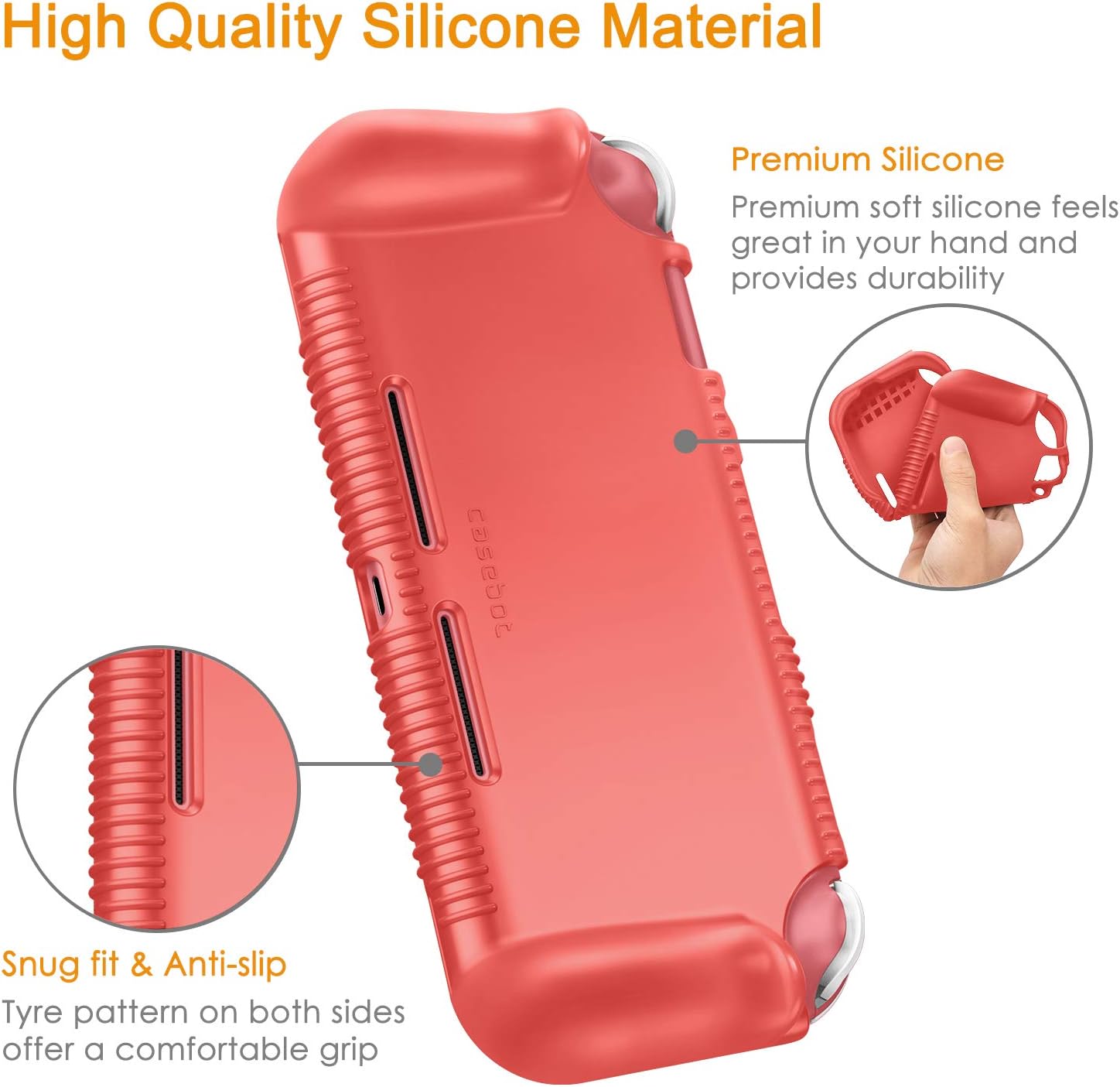 FUNDA DE SILICONA SUAVE FINTIE PARA NINTENDO SWITCH LITE 2019 - 4