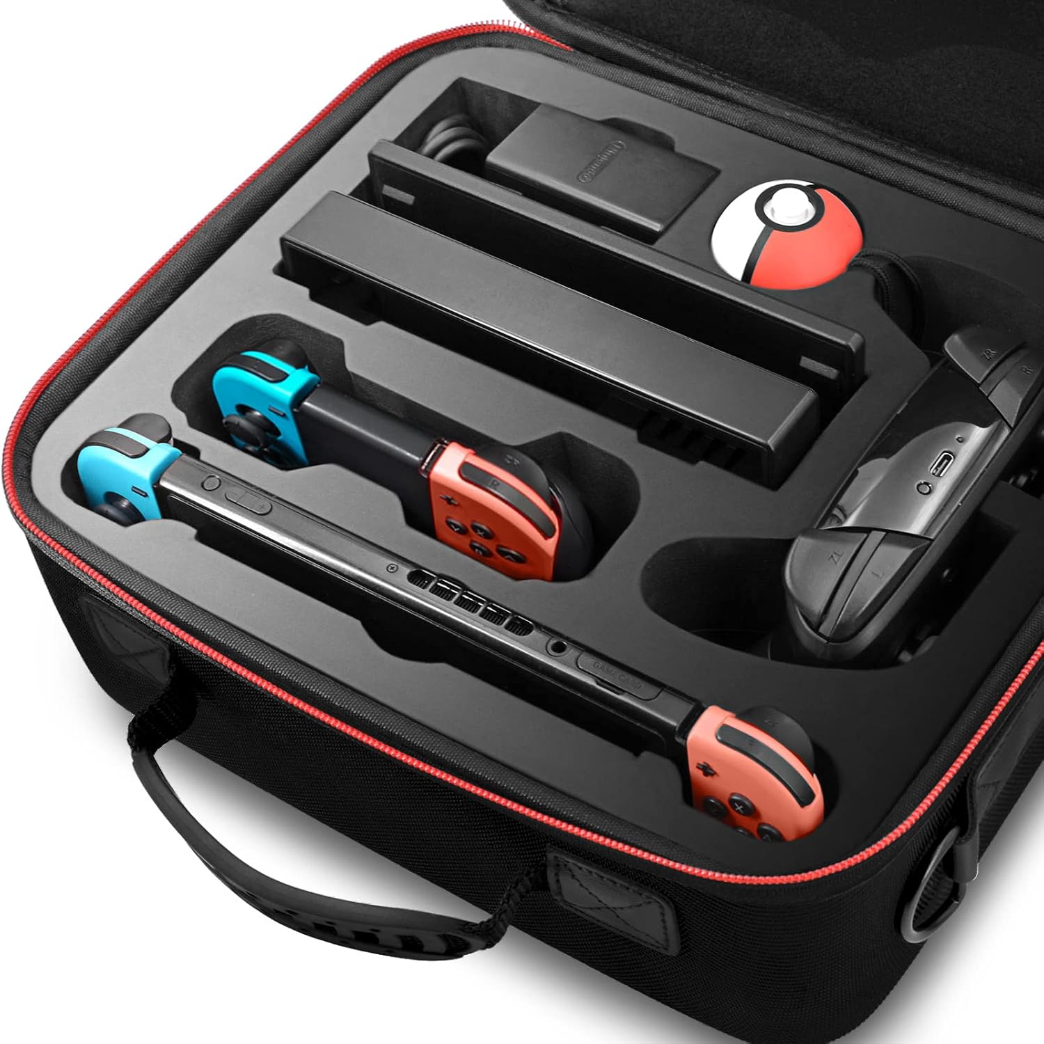 ESTUCHE PROTECTOR VORI PARA NINTENDO SWITCH Y SWITCH OLED 2021 NEGRO - 5