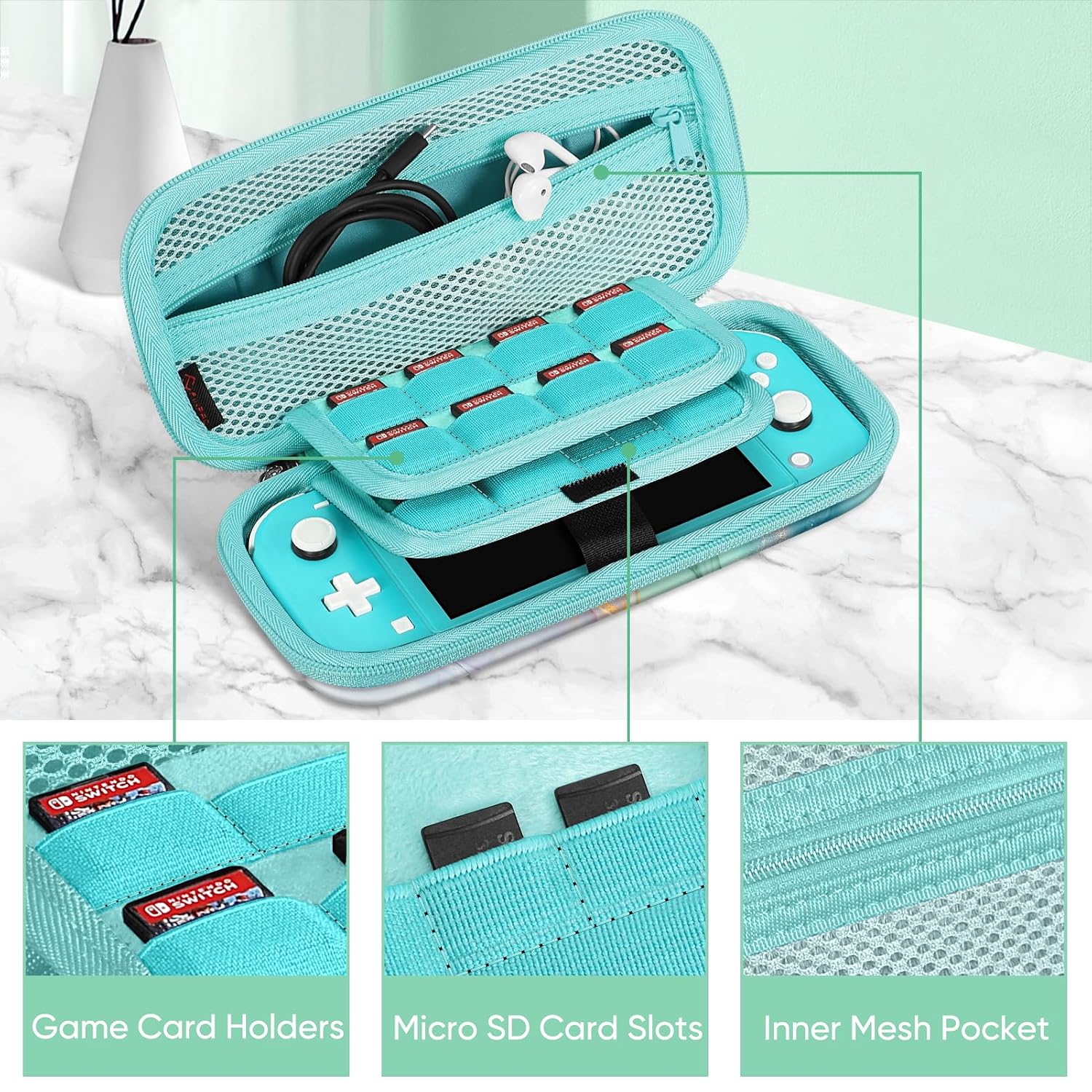 ESTUCHE PROTECTOR FINTIE PARA NINTENDO SWITCH LITE 2019 - 3