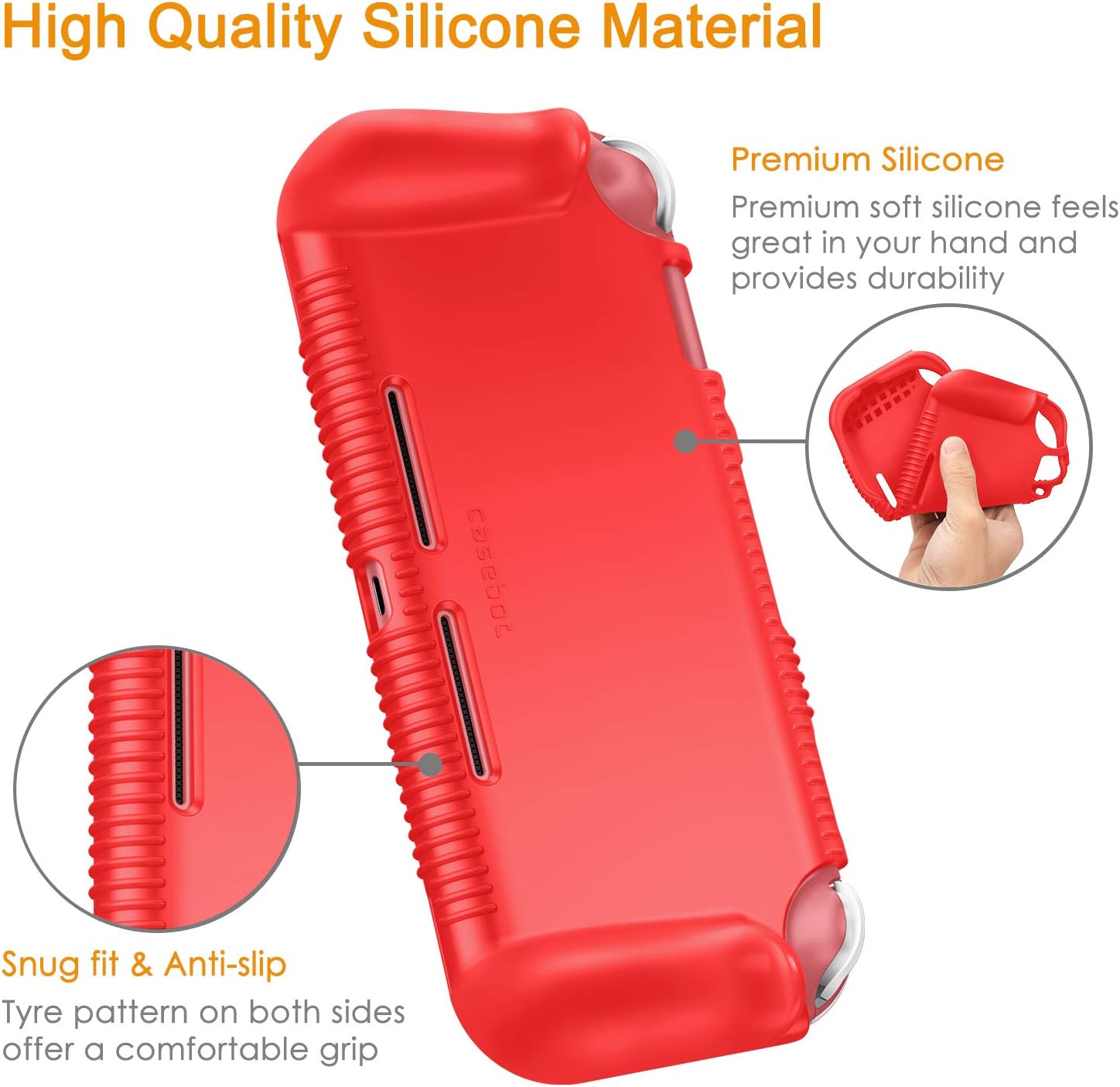 FUNDA PROTECTORA DE SILICONA FINTIE PARA NINTENDO SWITCH LITE 2019 - 4