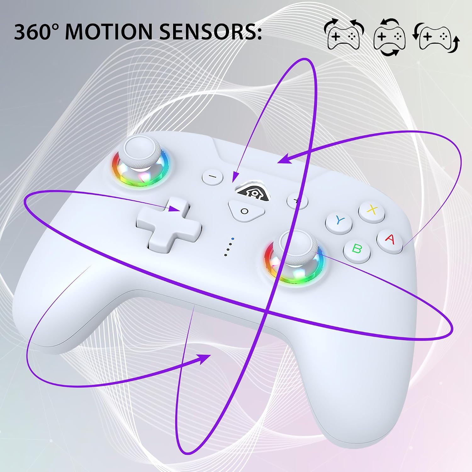 MANDO INALÁMBRICO SUBSONIC SWITCH Y SWITCH 2 LED PRO BLANCO - 3