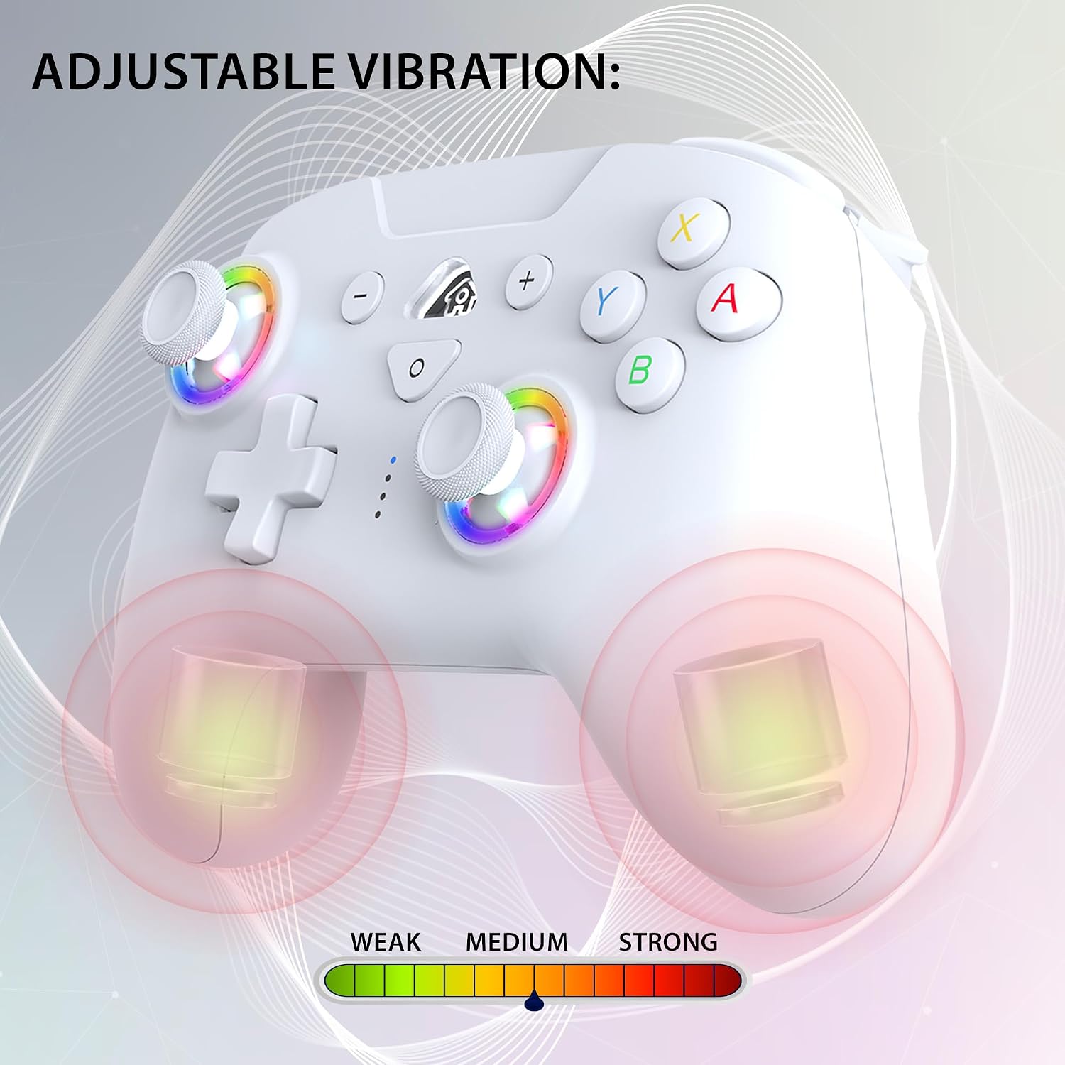 MANDO INALÁMBRICO SUBSONIC SWITCH Y SWITCH 2 LED PRO BLANCO - 4