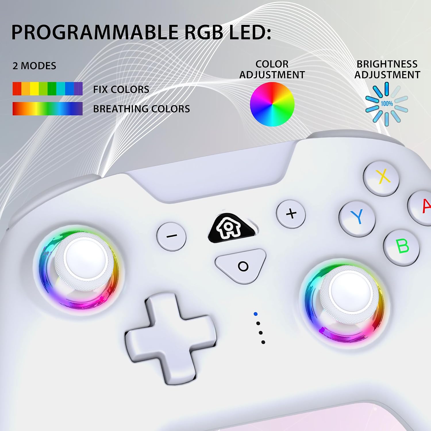 MANDO INALÁMBRICO SUBSONIC SWITCH Y SWITCH 2 LED PRO BLANCO - 5