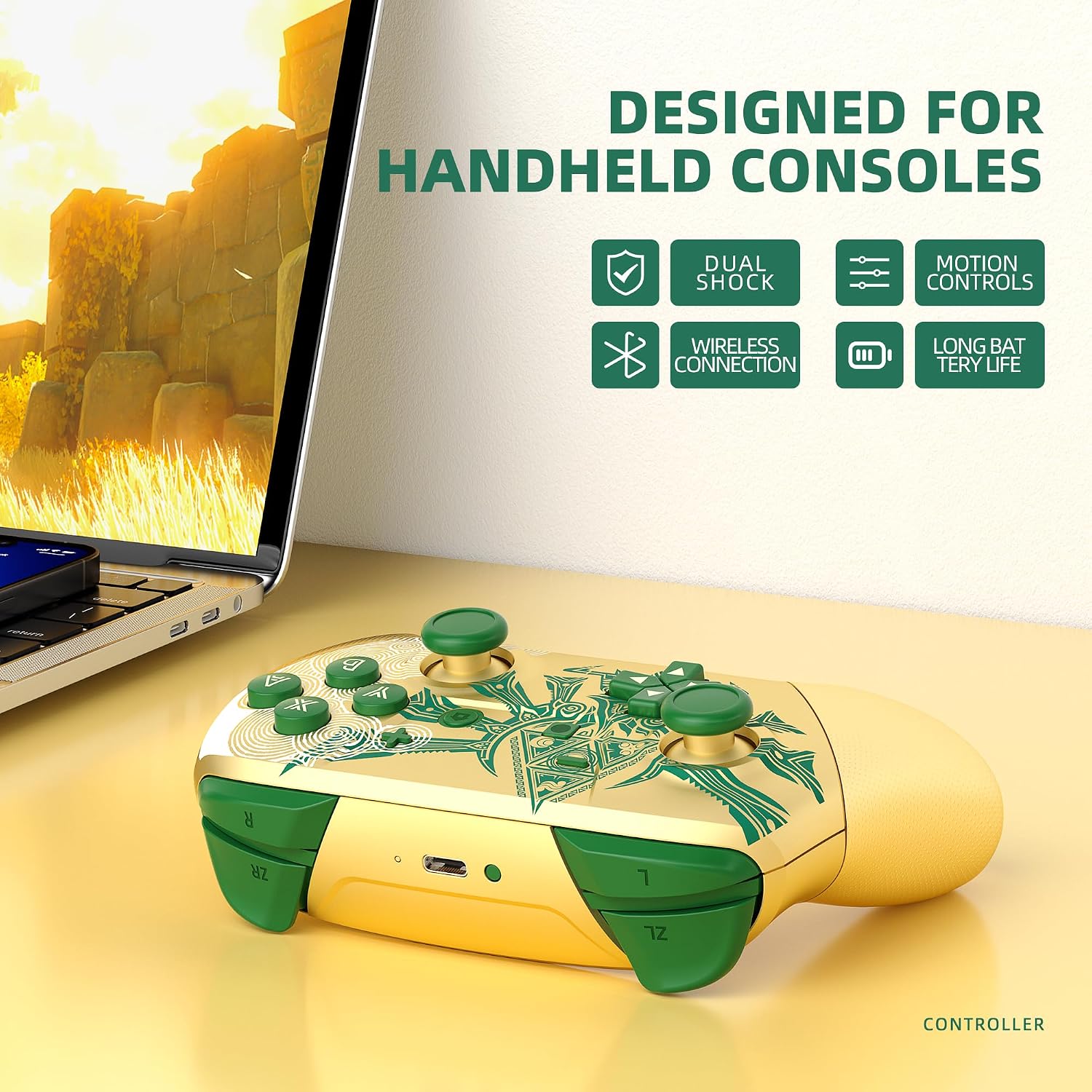 CONTROL INALÁMBRICO SWITCH PRO YKASEK CON ESTUCHE Y FUNCIONES NFC Y VIBRACIÓN DUAL - 4
