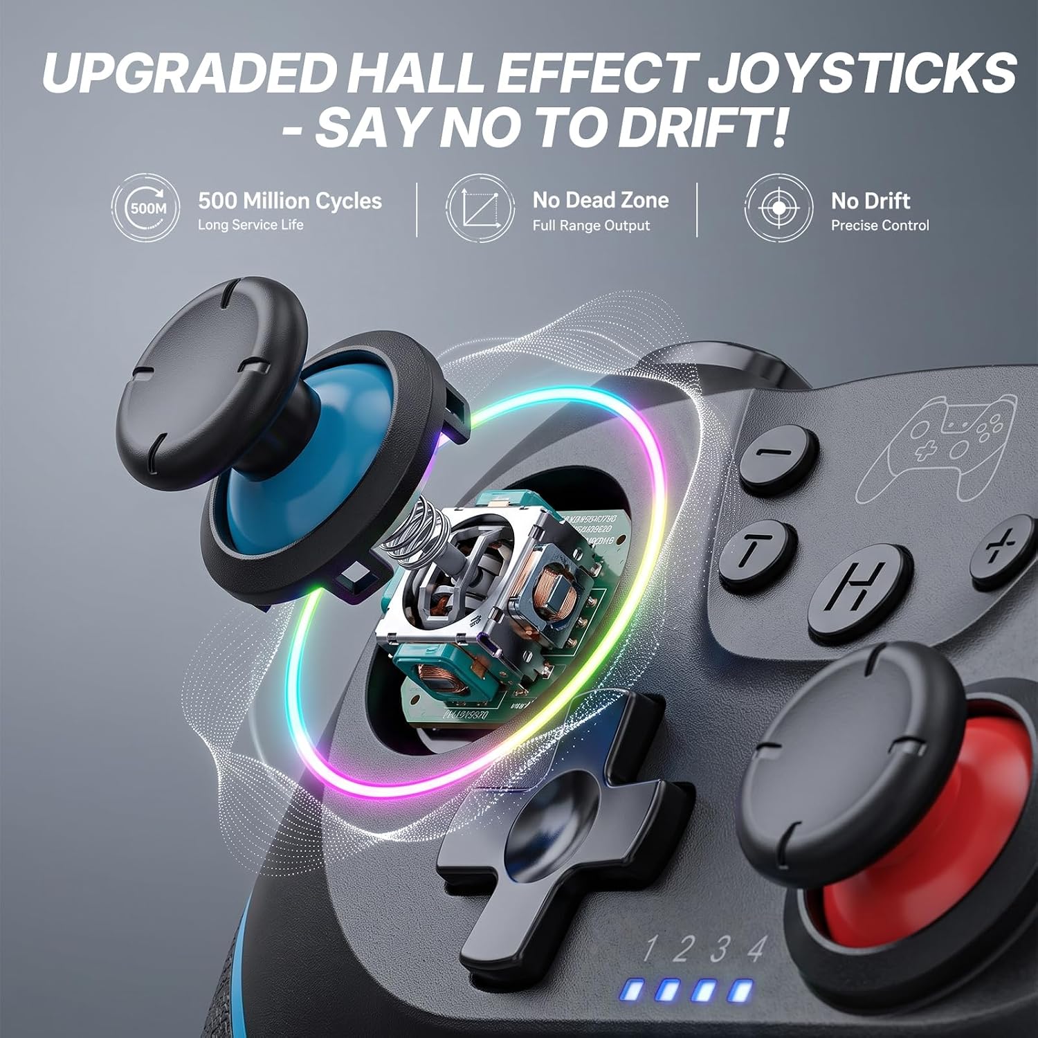 MANDO INALÁMBRICO DISWOE PRO PARA SWITCH 1/SWITCH 2/LITE/OLED/PC - 5