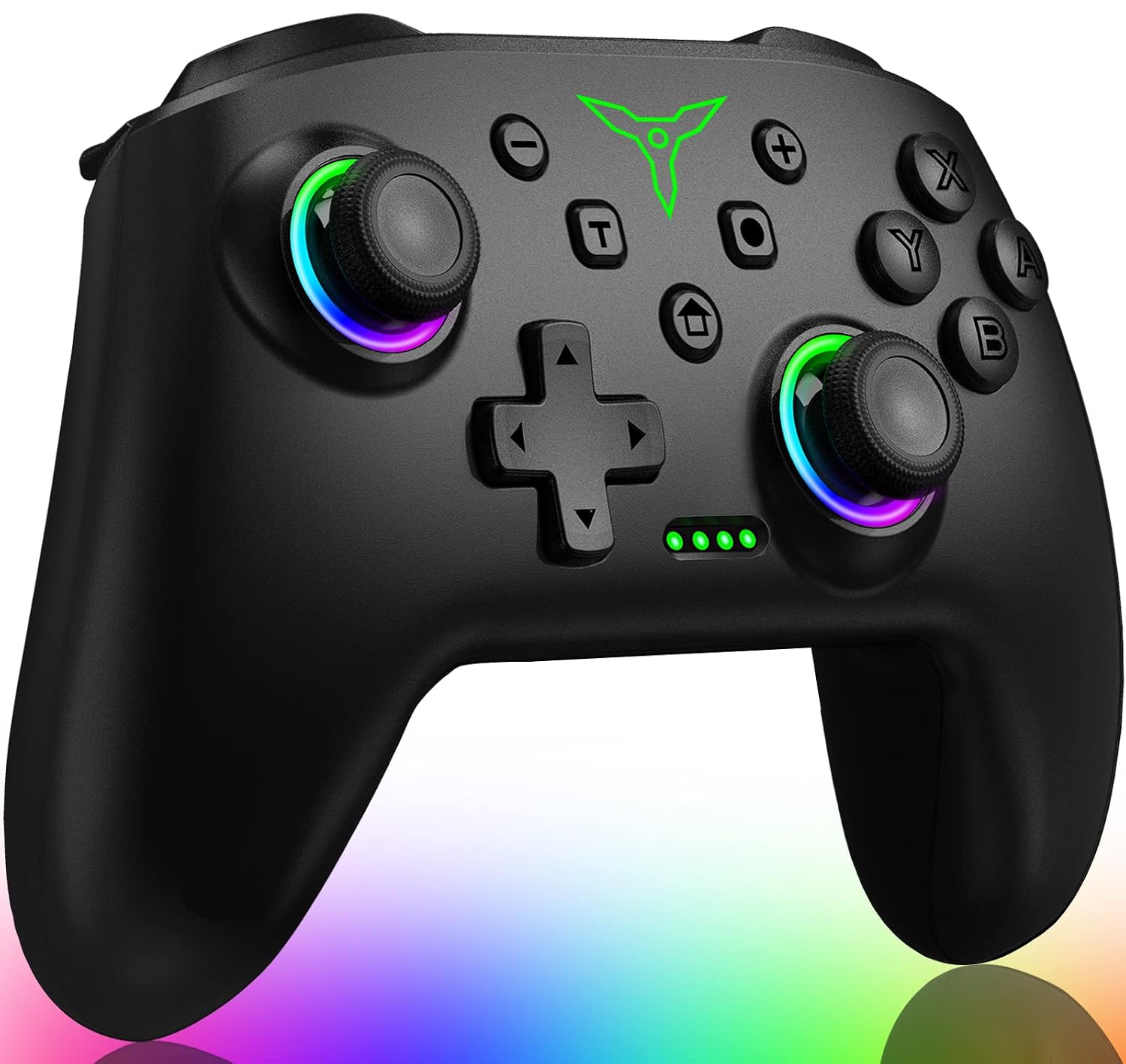 JOYSTICK INALÁMBRICO ELISWEEN PARA NINTENDO SWITCH CON LUZ RGB Y BOTONES PROGRAMABLES - 1