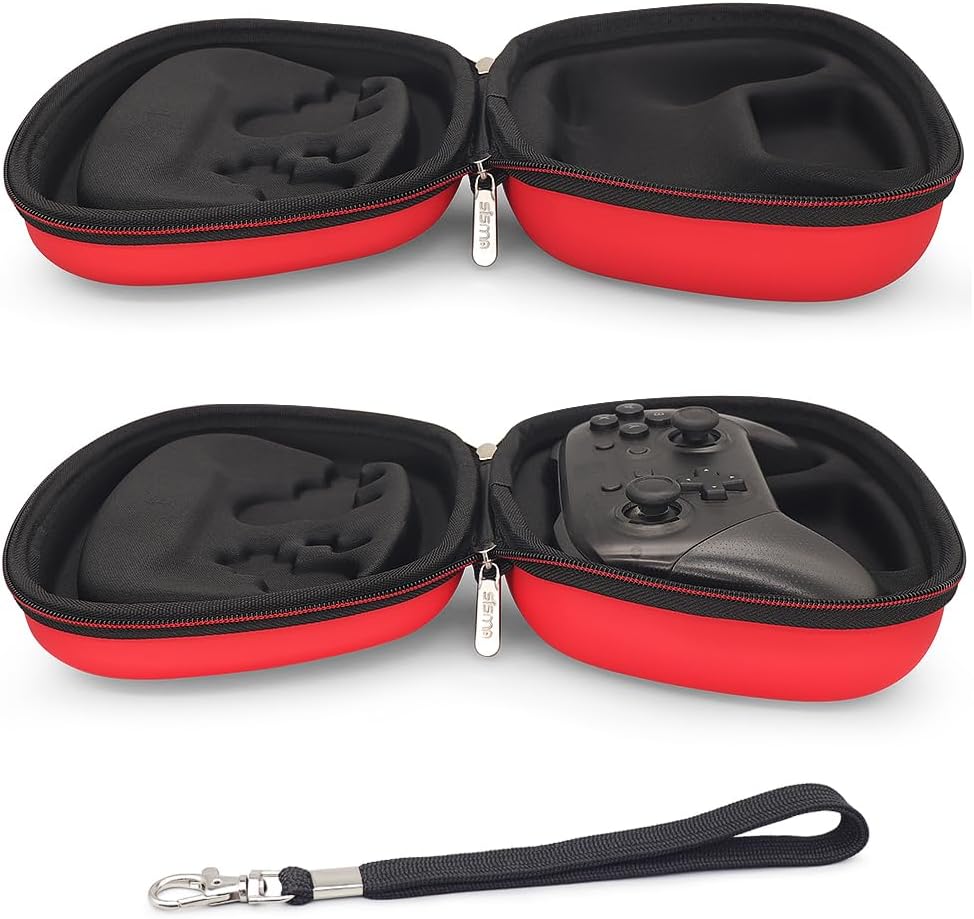 FUNDA PROTECTORA SISMA PARA NINTENDO SWITCH 2 PRO CONTROLLER ROJA - 4