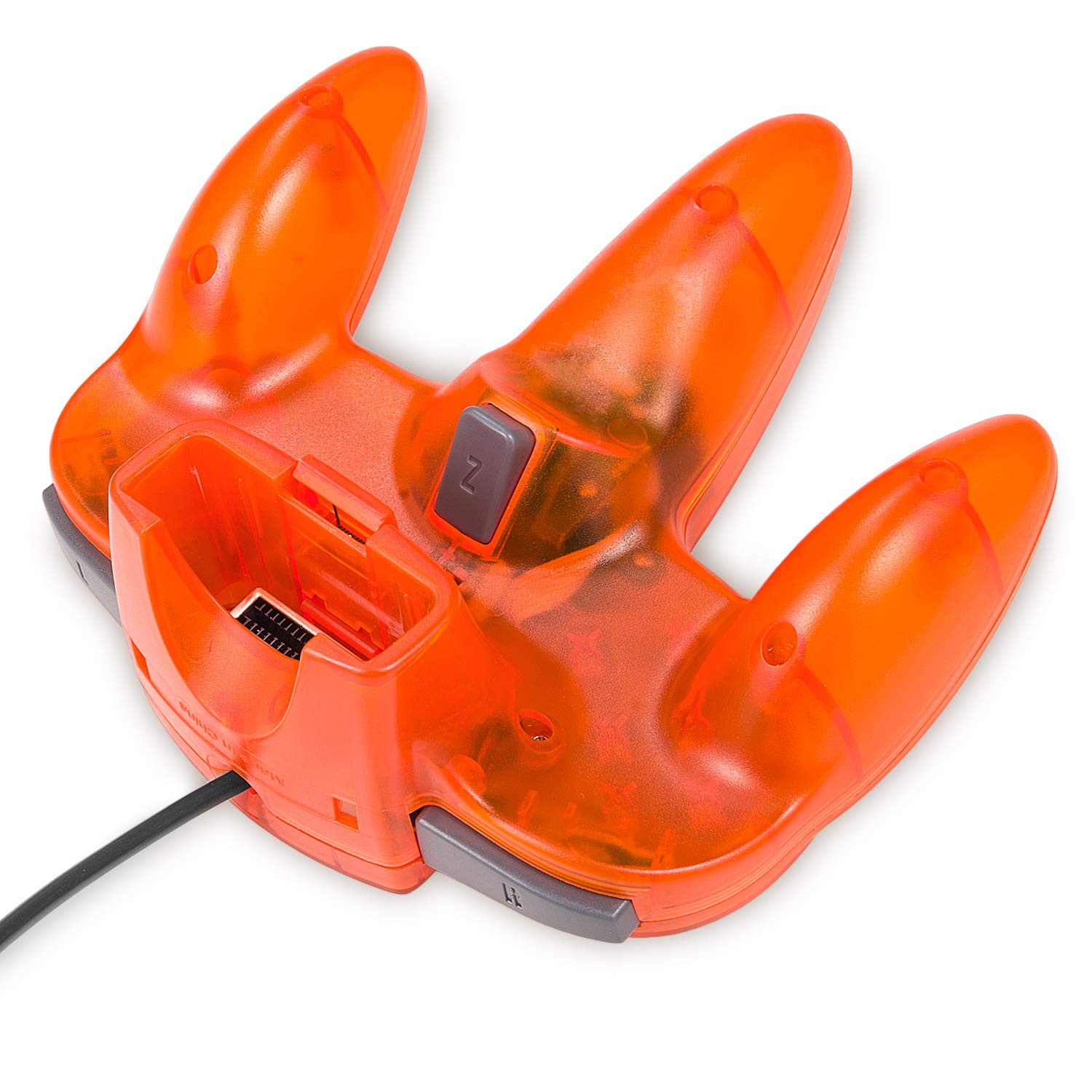 CONTROL CON CABLE MIADORE CLASSIC 64 PARA CONSOLA N64 2 UNIDADES VERDE Y NARANJA - 4