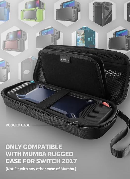 ESTUCHE MUMBA PARA NINTENDO SWITCH 1/OLED/LITE VERSIÓN ESTÁNDAR NEGRO - 3
