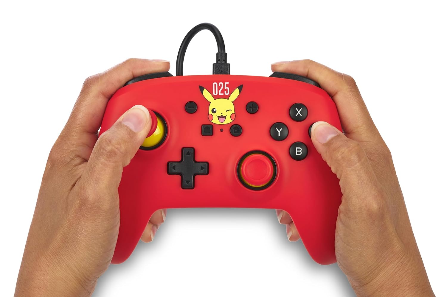 MANDO POWERA NINTENDO SWITCH WIRED CONTROLLER LAUGHING PIKACHU - 2
