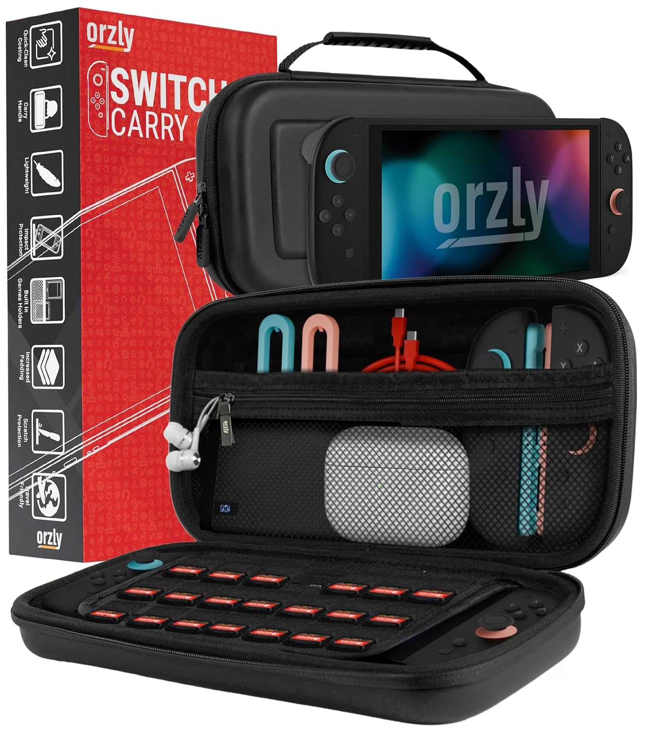 FUNDA ORZLY PARA NINTENDO SWITCH 2 2025 CON PROTECCIÓN DE PANTALLA - 1