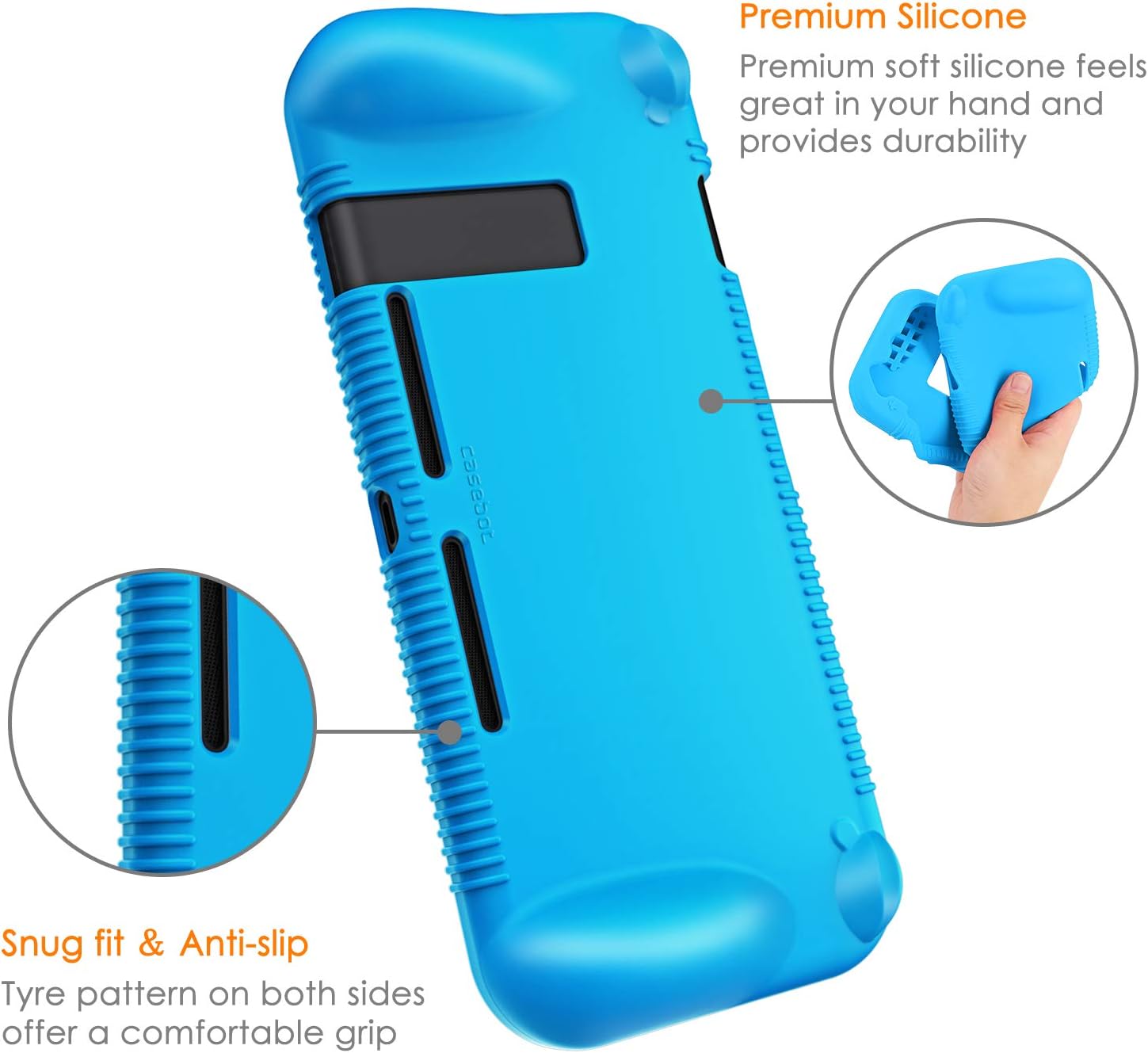 FUNDA PROTECTORA DE SILICONA FINTIE PARA NINTENDO SWITCH 2017 - 5