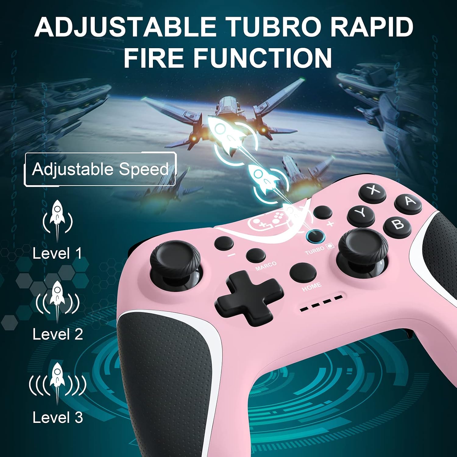 MANDO INALÁMBRICO BRHE COMPATIBLE CON NINTENDO SWITCH/LITE/OLED - 3