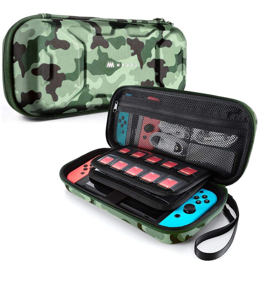 ESTUCHE MUMBA PARA NINTENDO SWITCH 1/OLED/LITE VERSIÓN ESTÁNDAR CAMUFLAJE VERDE - 1