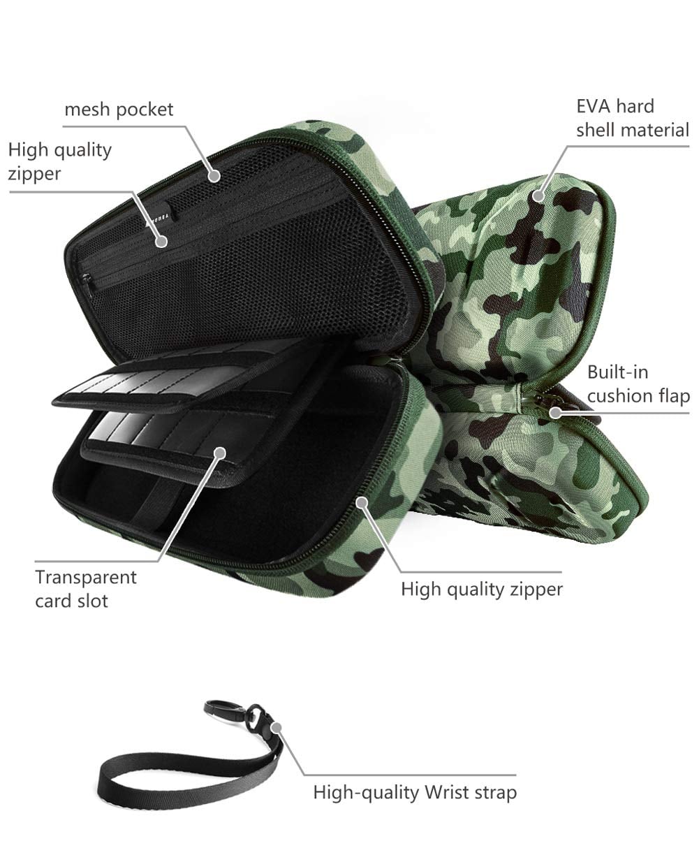 ESTUCHE MUMBA PARA NINTENDO SWITCH 1/OLED/LITE VERSIÓN ESTÁNDAR CAMUFLAJE VERDE - 4