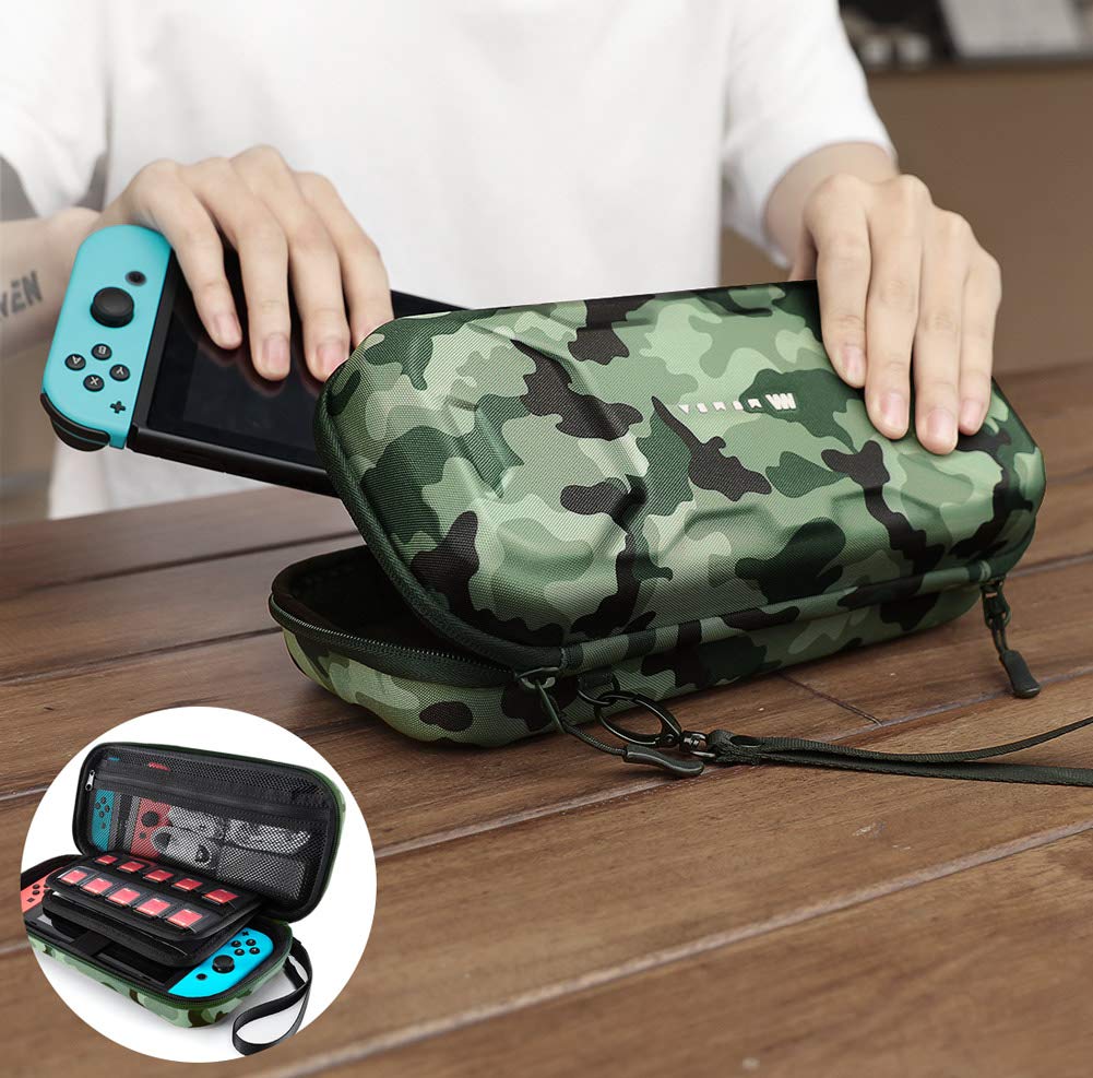 ESTUCHE MUMBA PARA NINTENDO SWITCH 1/OLED/LITE VERSIÓN ESTÁNDAR CAMUFLAJE VERDE - 5