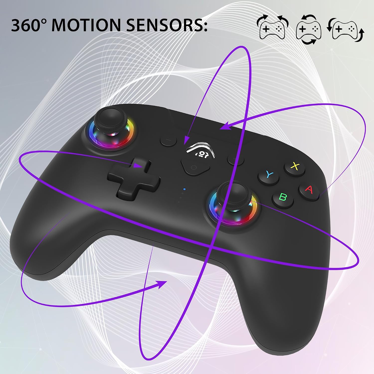 MANDO INALÁMBRICO SUBSONIC SWITCH Y SWITCH 2 LED PRO NEGRO - 3