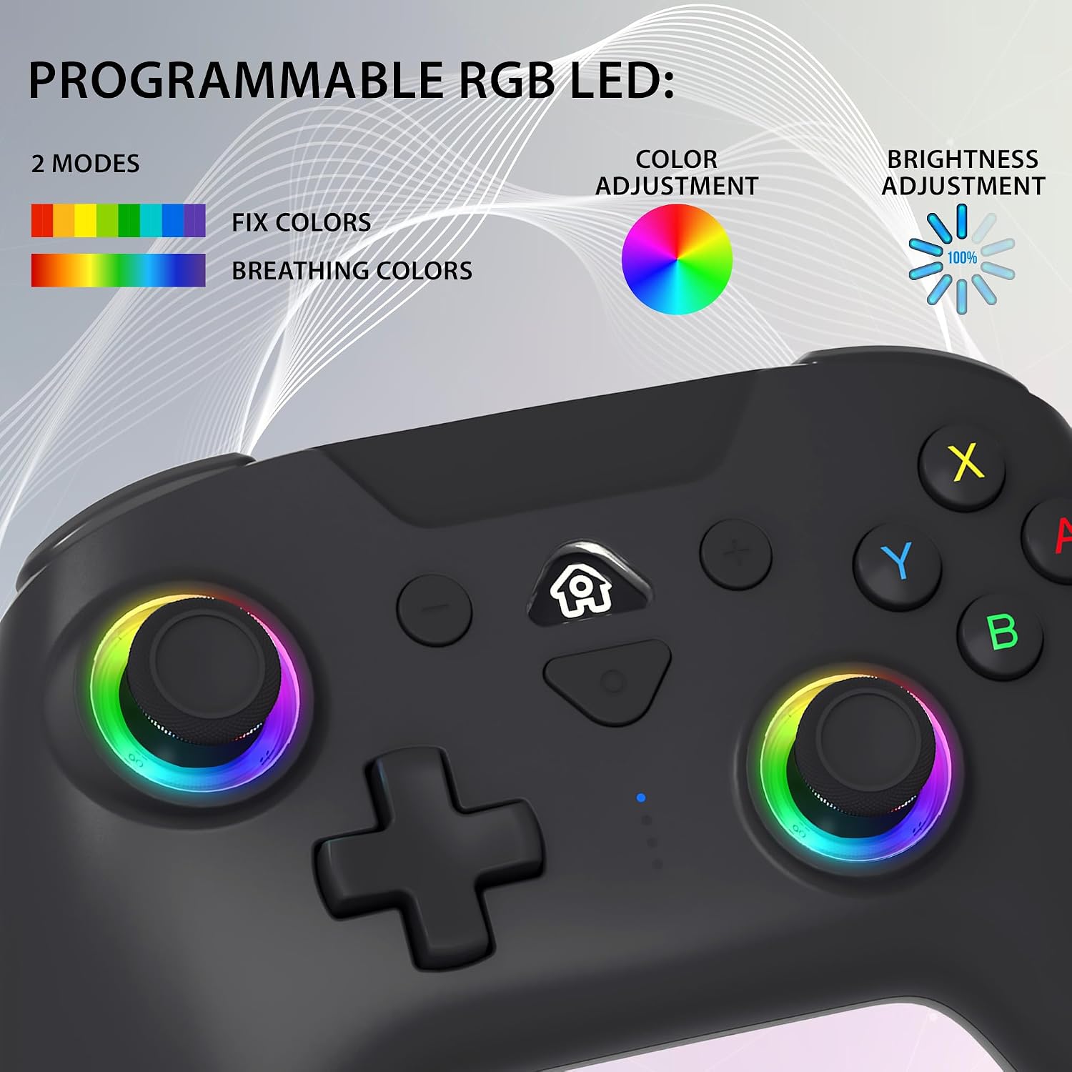 MANDO INALÁMBRICO SUBSONIC SWITCH Y SWITCH 2 LED PRO NEGRO - 5