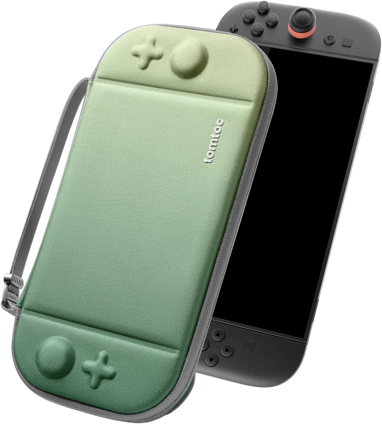 FUNDA TOMTOC SLIM PARA NINTENDO SWITCH 2 VERDE MATCHA - 1