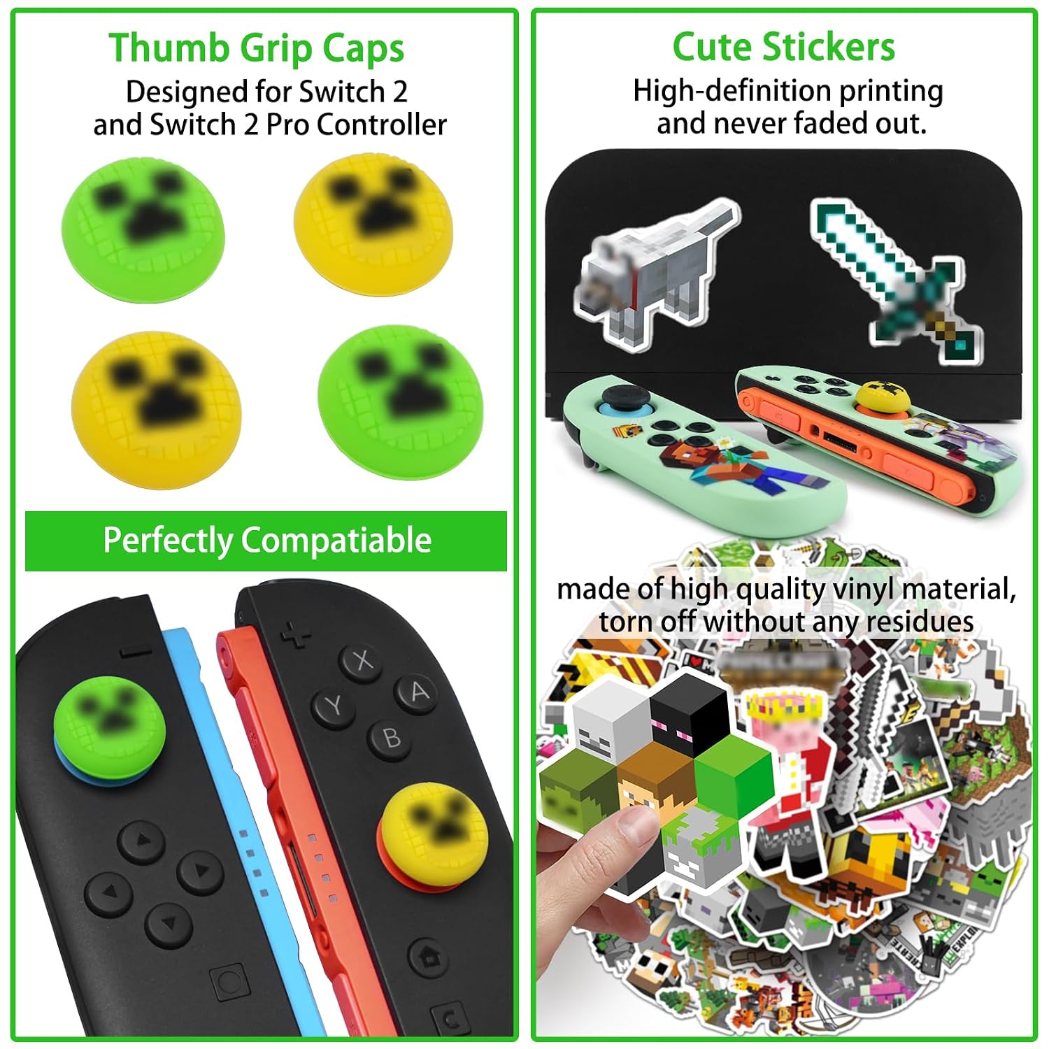 ESTUCHE PARA SWITCH 2 2025 TIKODIRECT CON ACCESORIOS Y PROTECTOR VERDE - 4