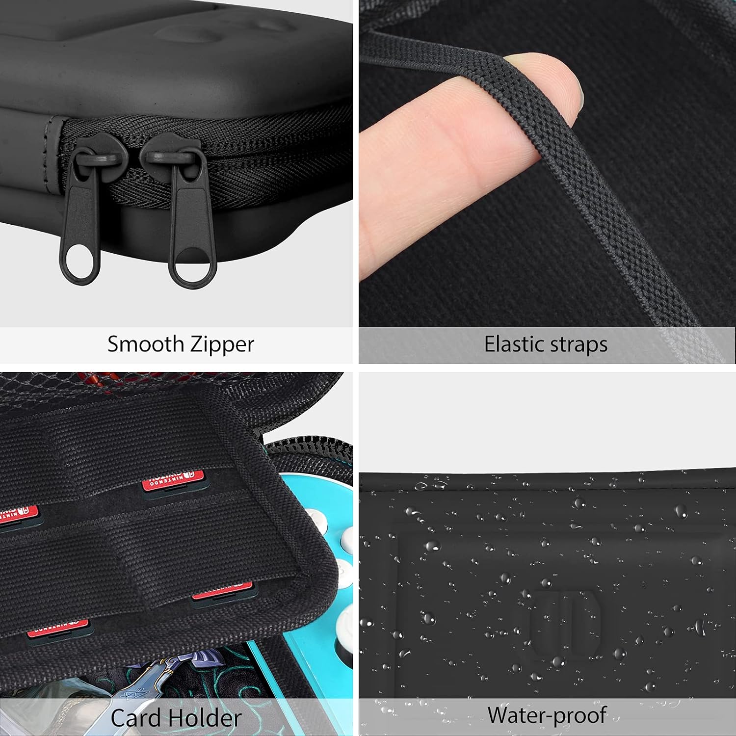 FUNDA RÍGIDA COBAK PARA NINTENDO SWITCH LITE ÉBANO CON PROTECTOR DE PANTALLA - 3