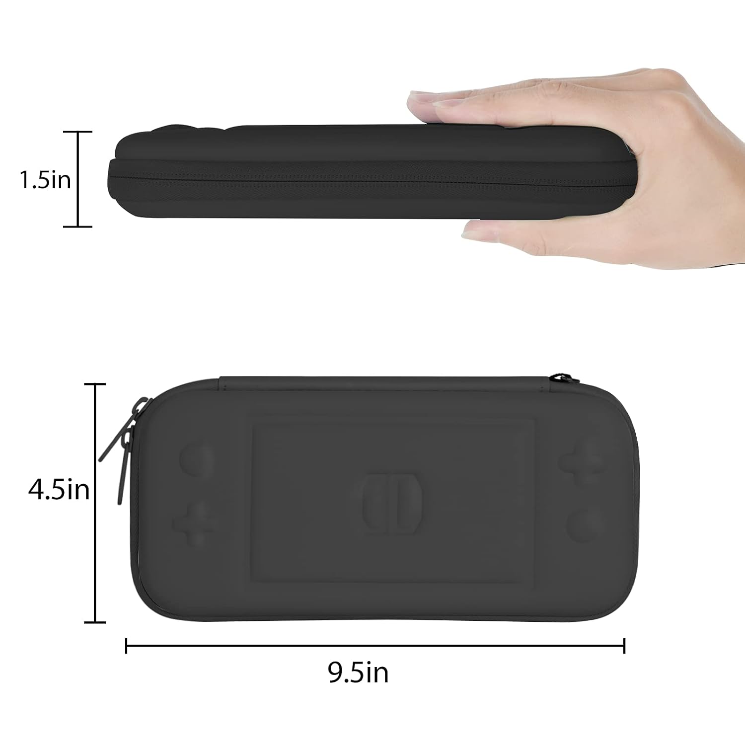 FUNDA RÍGIDA COBAK PARA NINTENDO SWITCH LITE ÉBANO CON PROTECTOR DE PANTALLA - 4