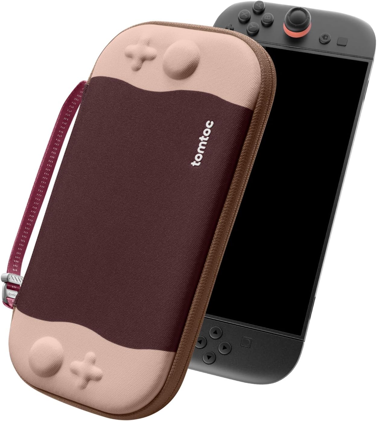 FUNDA TOMTOC SLIM PARA NINTENDO SWITCH 2 PROTECCIÓN MILITAR CHERRY - 1