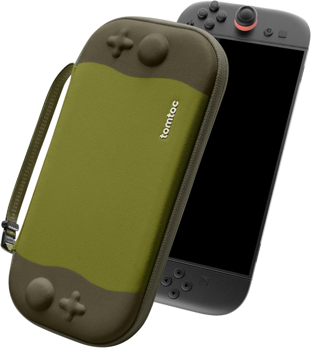 ESTUCHE TOMTOC SLIM PARA NINTENDO SWITCH 2 PROTECCIÓN MILITAR MATCHA - 1