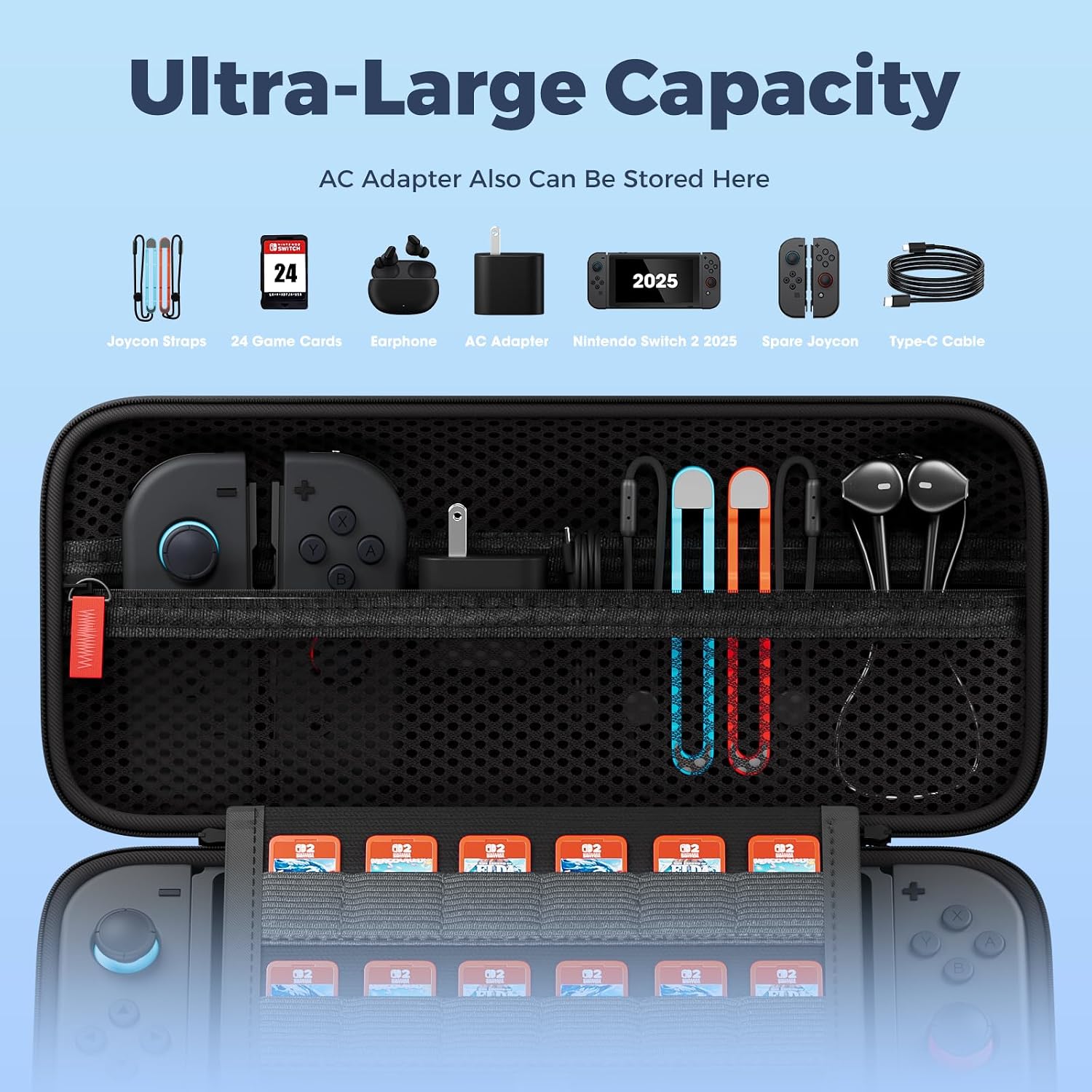 ESTUCHE PROCASE PARA NINTENDO SWITCH 2 2025 NEGRO L - 2