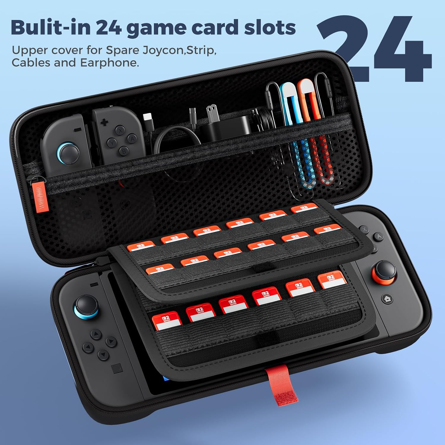 ESTUCHE PROCASE PARA NINTENDO SWITCH 2 2025 NEGRO L - 3