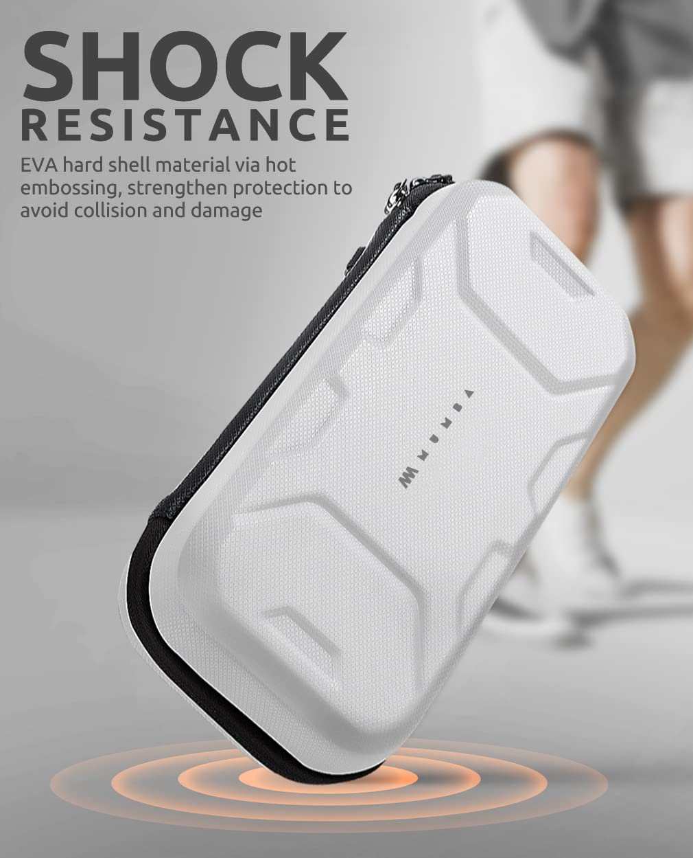 ESTUCHE RÍGIDO MUMBA PARA NINTENDO SWITCH OLED Y SWITCH 1 BLANCO - 3