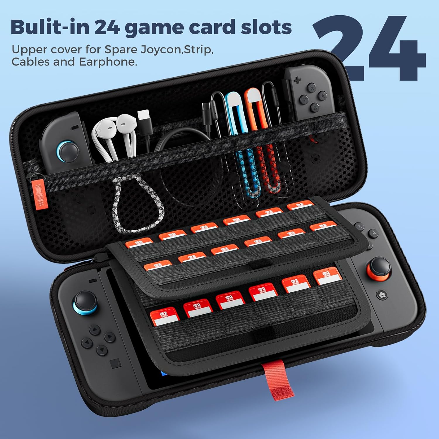 ESTUCHE PROCASE PARA NINTENDO SWITCH 2 2025 SLIM NEGRO - 2