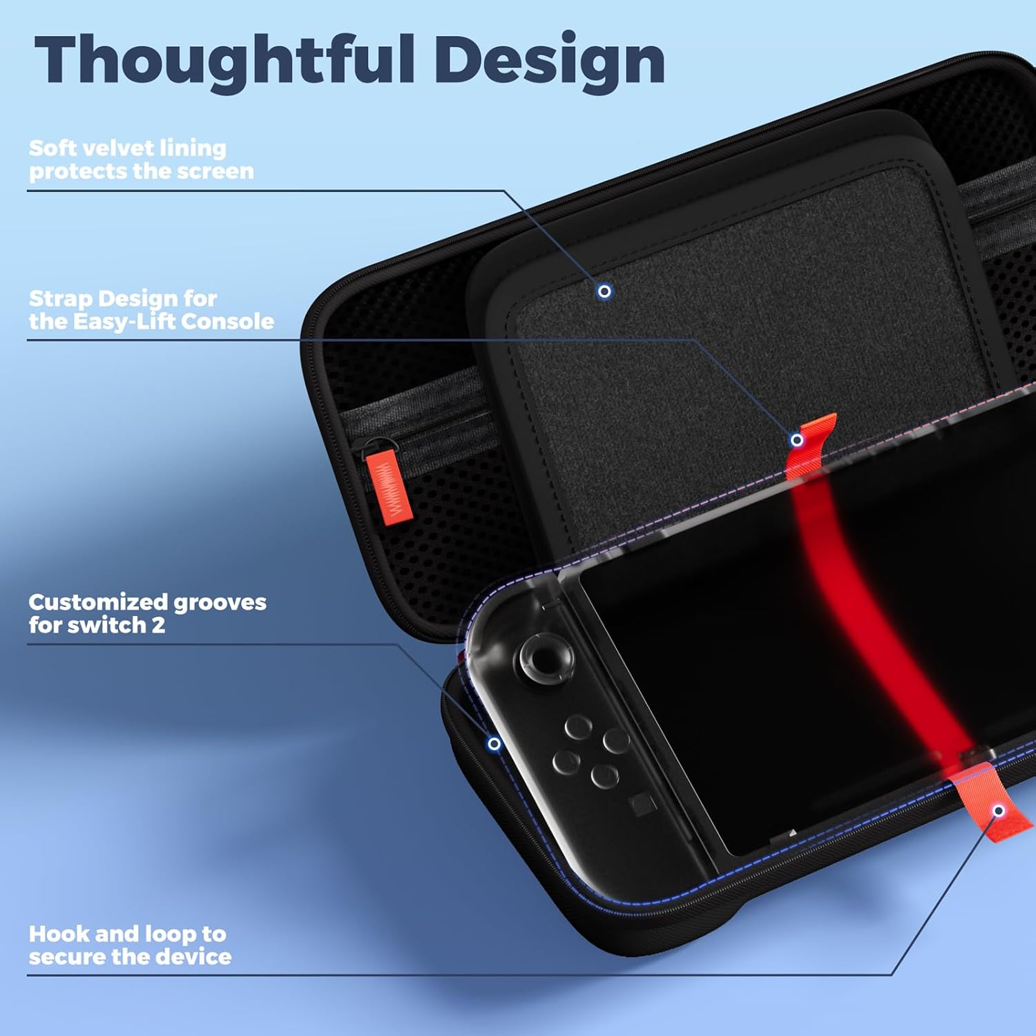 ESTUCHE PROCASE PARA NINTENDO SWITCH 2 2025 SLIM NEGRO - 4