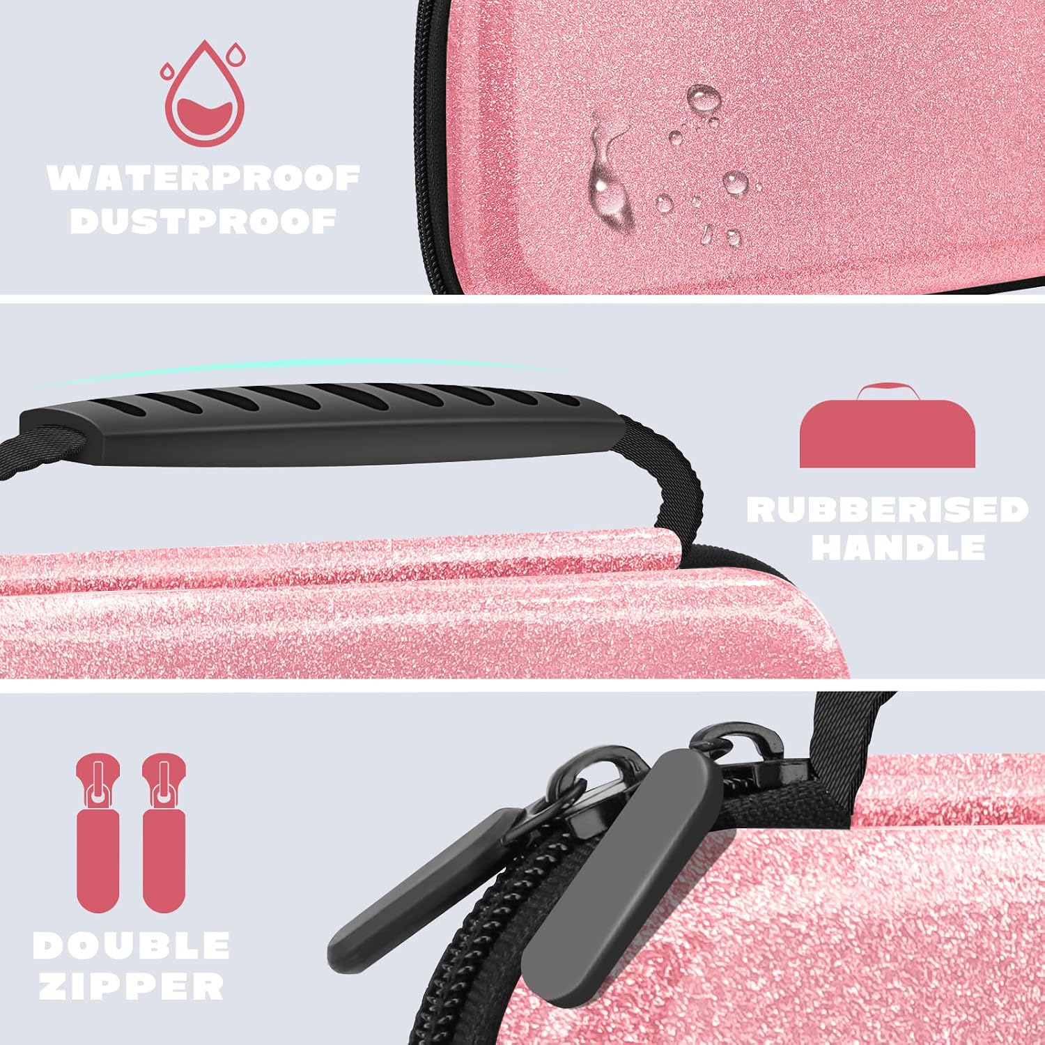 ESTUCHE GLITTER PARA NINTENDO SWITCH Y SWITCH OLED HOMICOZY - 5