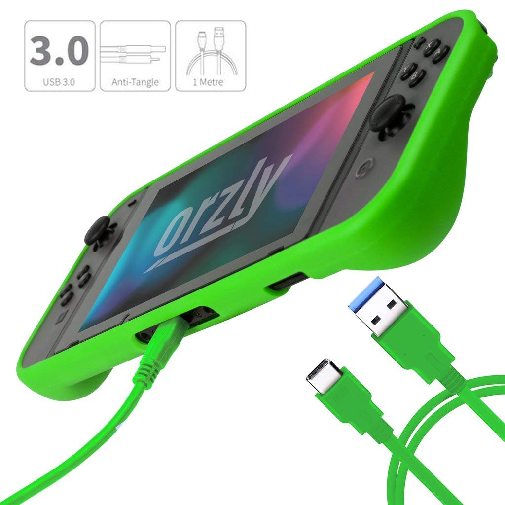SET DE ACCESORIOS ORZLY ESSENTIAL PARA NINTENDO SWITCH 1 Y OLED VERDE - 5