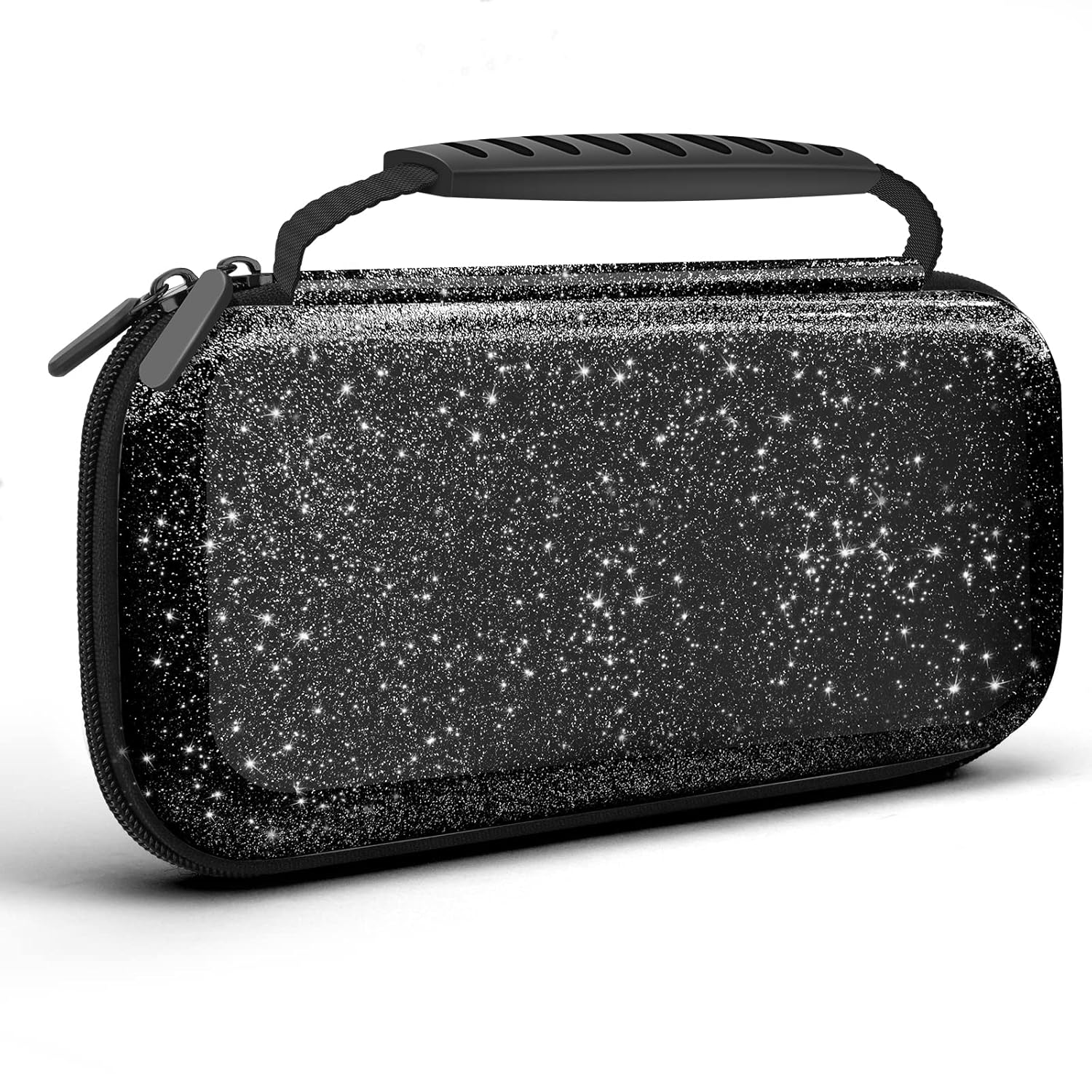 ESTUCHE HOMICOZY BLACK GLITTER PARA NINTENDO SWITCH Y SWITCH OLED - 1