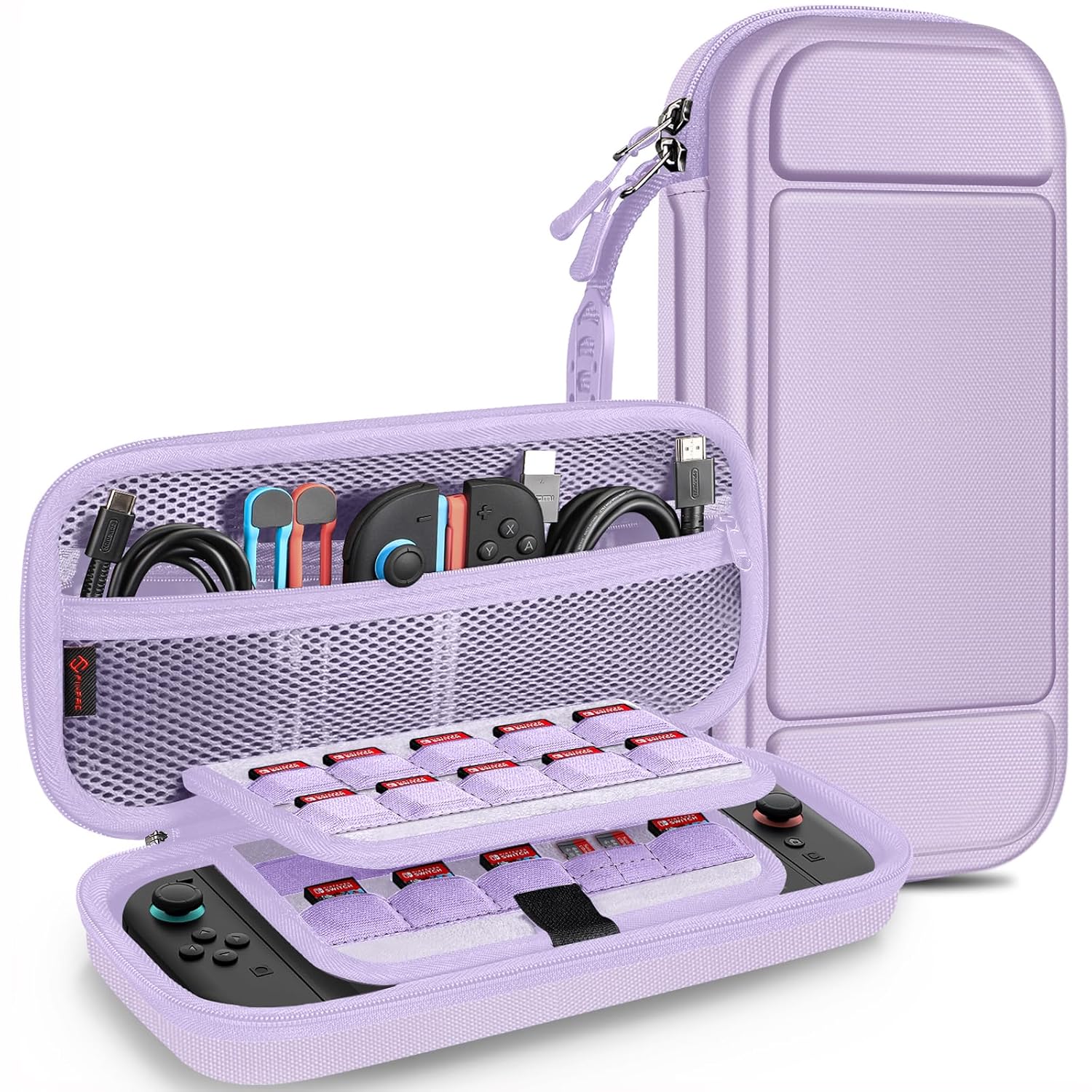ESTUCHE RÍGIDO FINTIE PARA NINTENDO SWITCH 2 (2025) LILA - 1