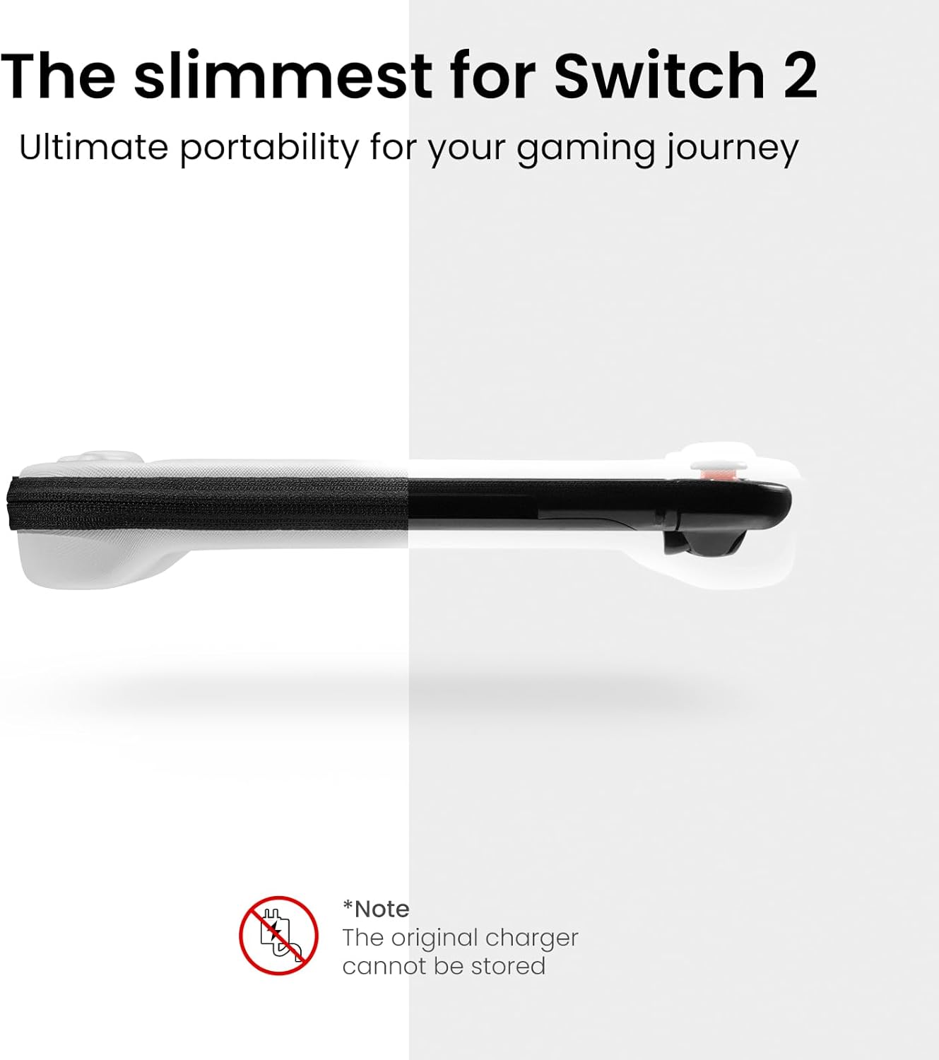 FUNDA TOMTOC SLIM PARA NINTENDO SWITCH 2 BLANCO - 3