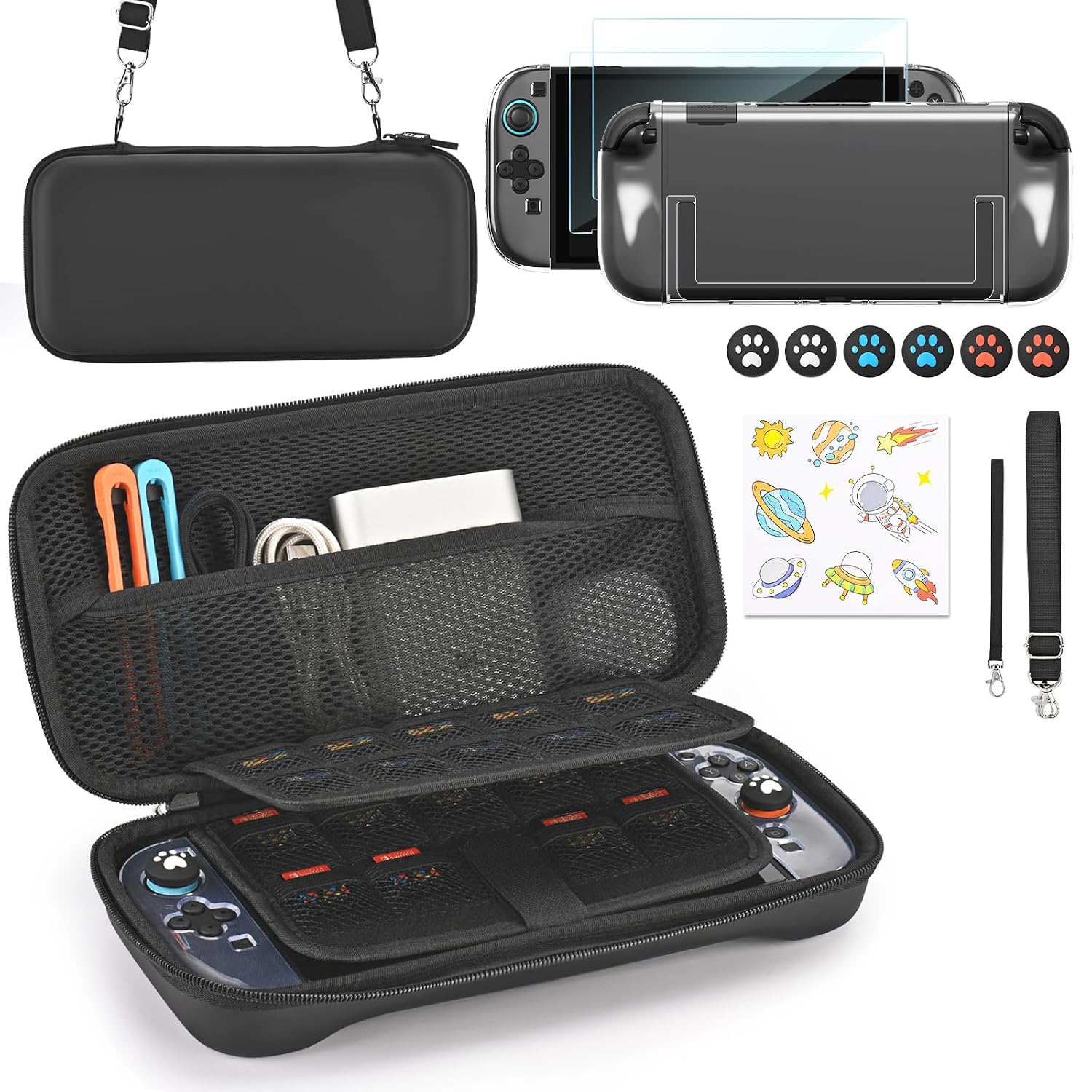 KIT DE ACCESORIOS YOUNIK SWITCH 2 15 EN 1 NEGRO - 1
