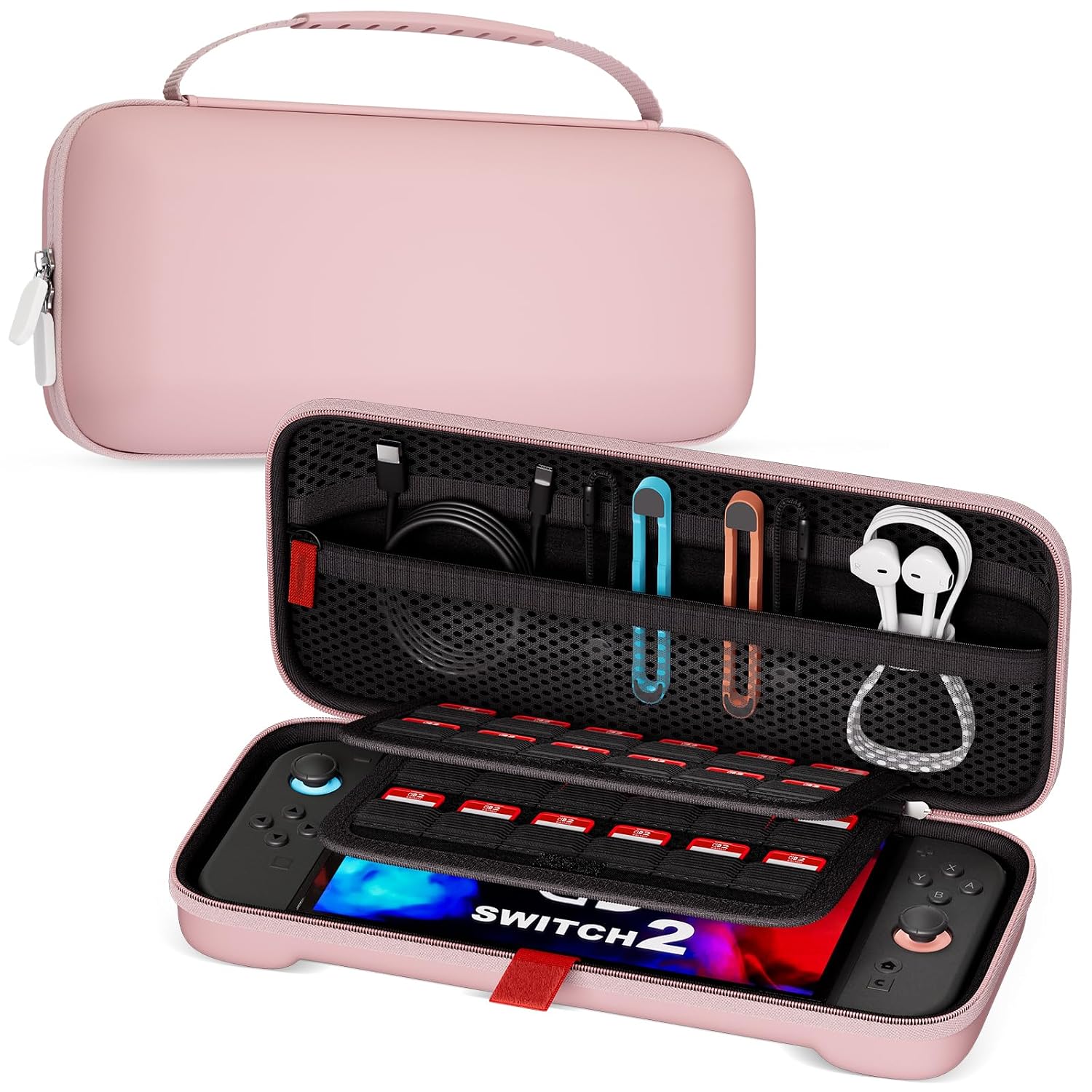 FUNDA PROCASE PARA NINTENDO SWITCH 2 2025 TAMAÑO ESTÁNDAR COLOR ROSA - 1