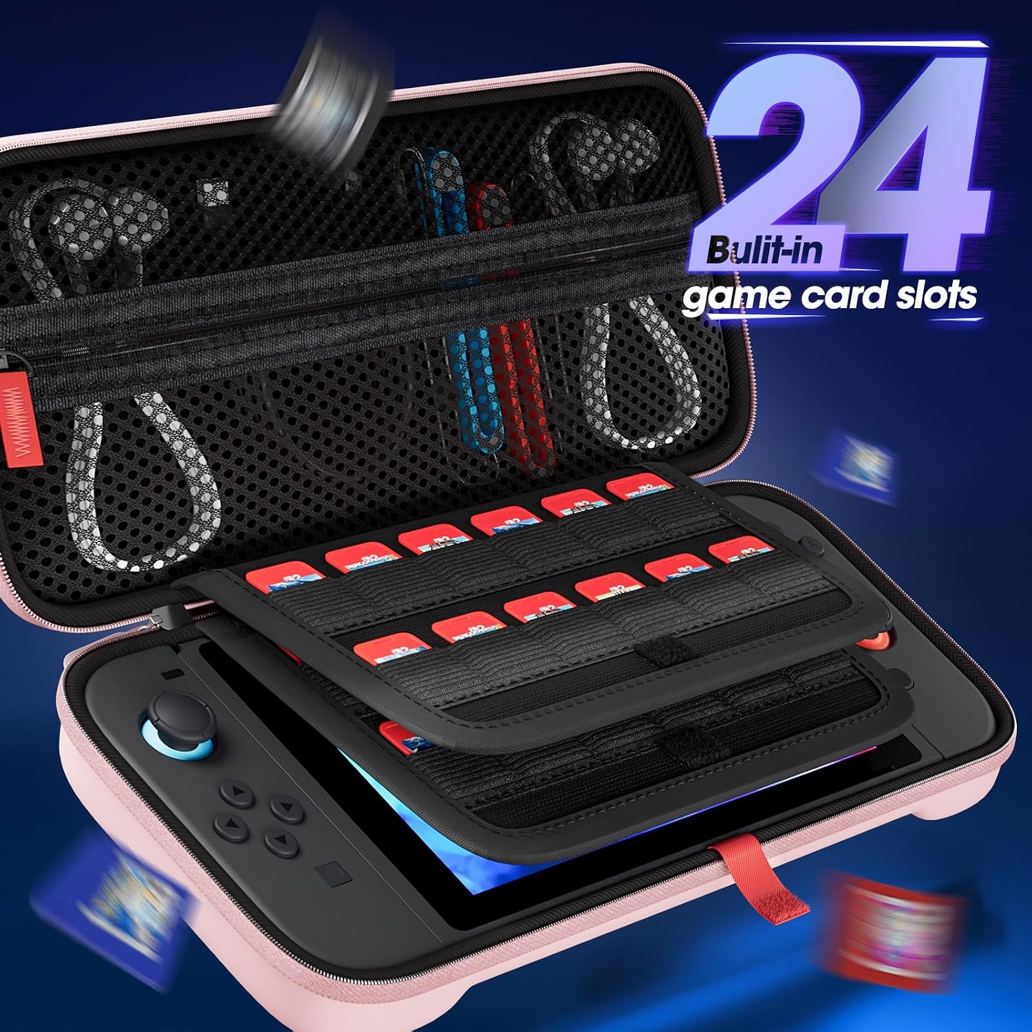 FUNDA PROCASE PARA NINTENDO SWITCH 2 2025 TAMAÑO ESTÁNDAR COLOR ROSA - 3