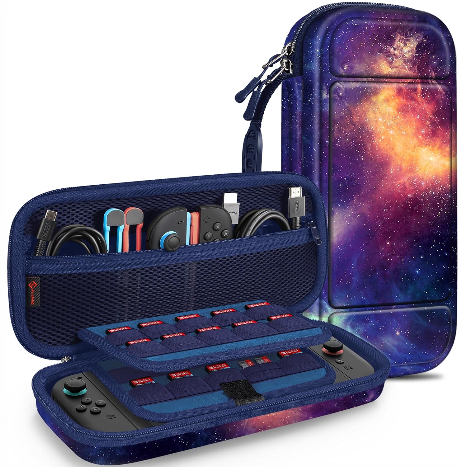 ESTUCHE RÍGIDO FINTIE PARA NINTENDO SWITCH 2 (2025) COLOR GALAXIA - 1