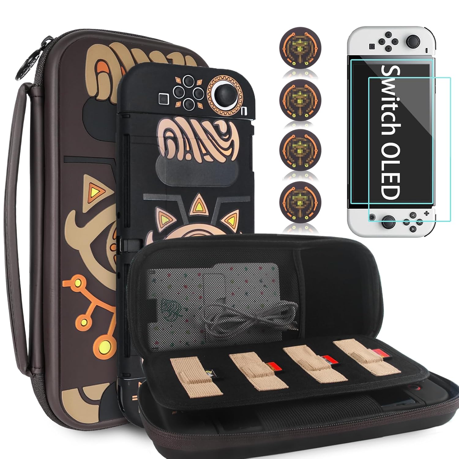 ESTUCHE PARA SWITCH OLED MODELO 2021 TIKODIRECT NEGRO - 1