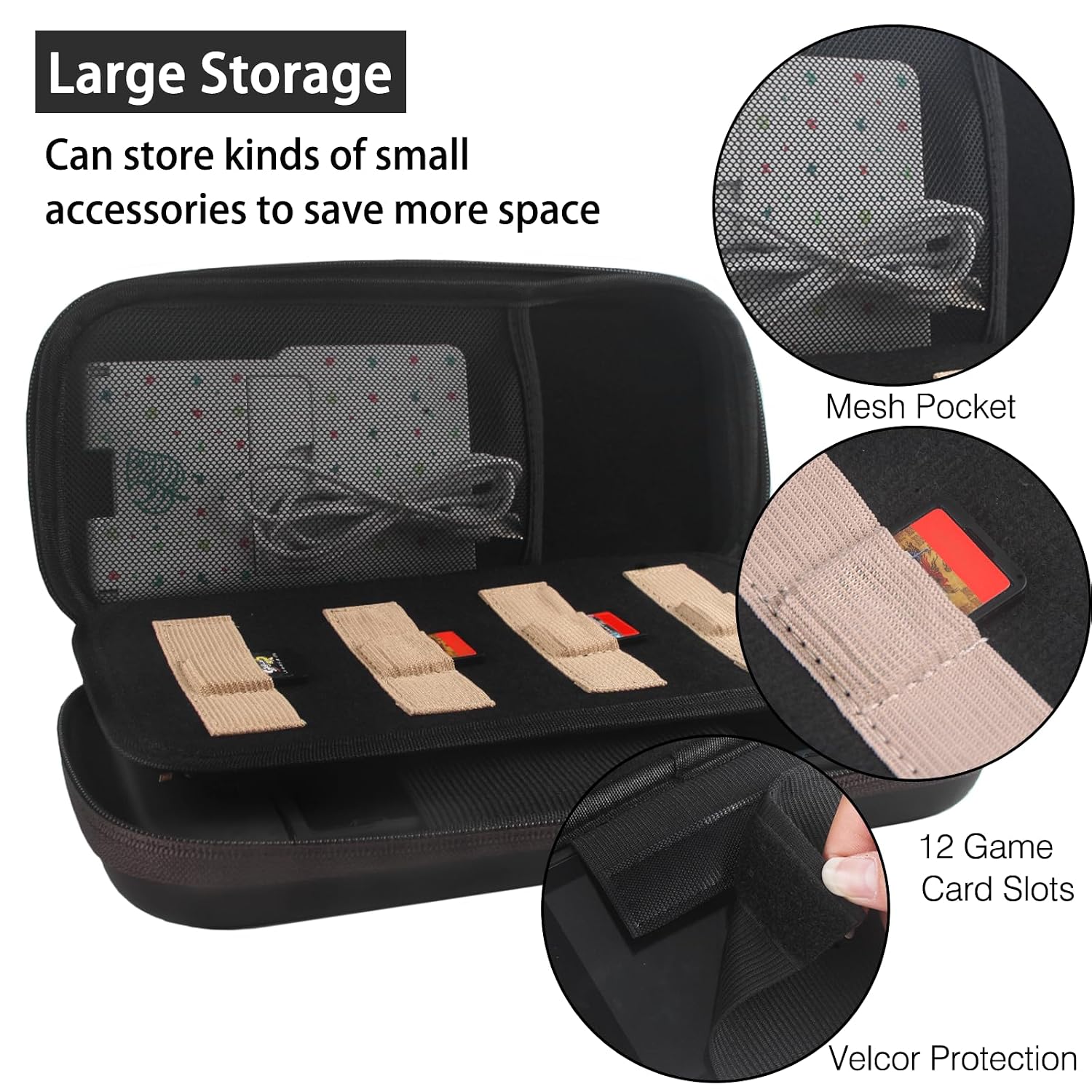 ESTUCHE PARA SWITCH OLED MODELO 2021 TIKODIRECT NEGRO - 2