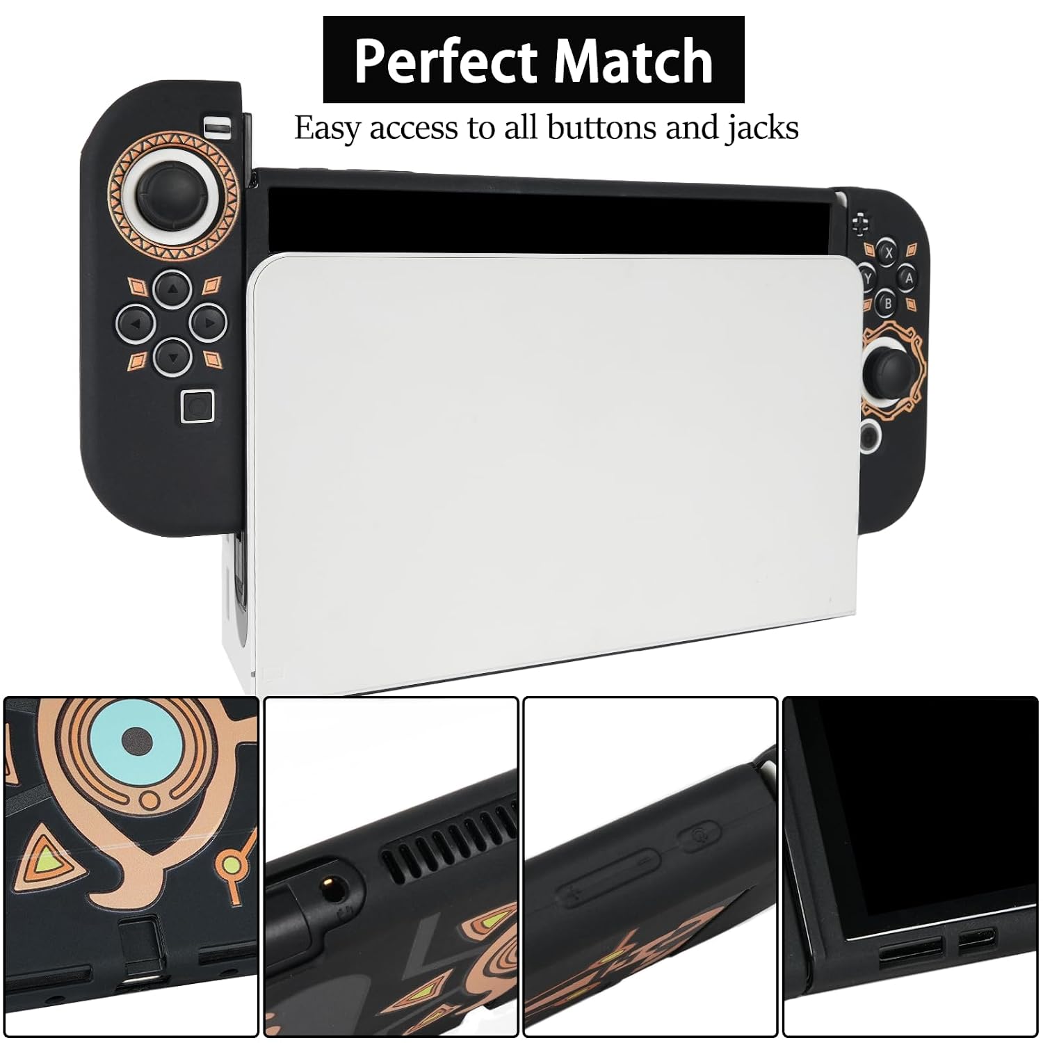 ESTUCHE PARA SWITCH OLED MODELO 2021 TIKODIRECT NEGRO - 3